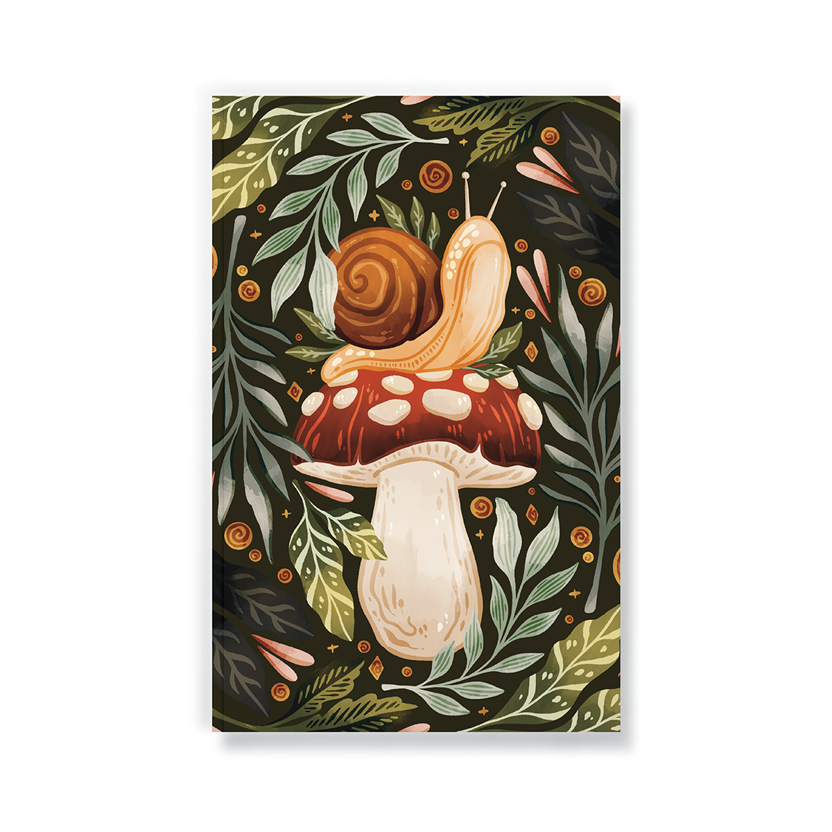 Snail & Mushroom Classic Layflat Blank Notebook