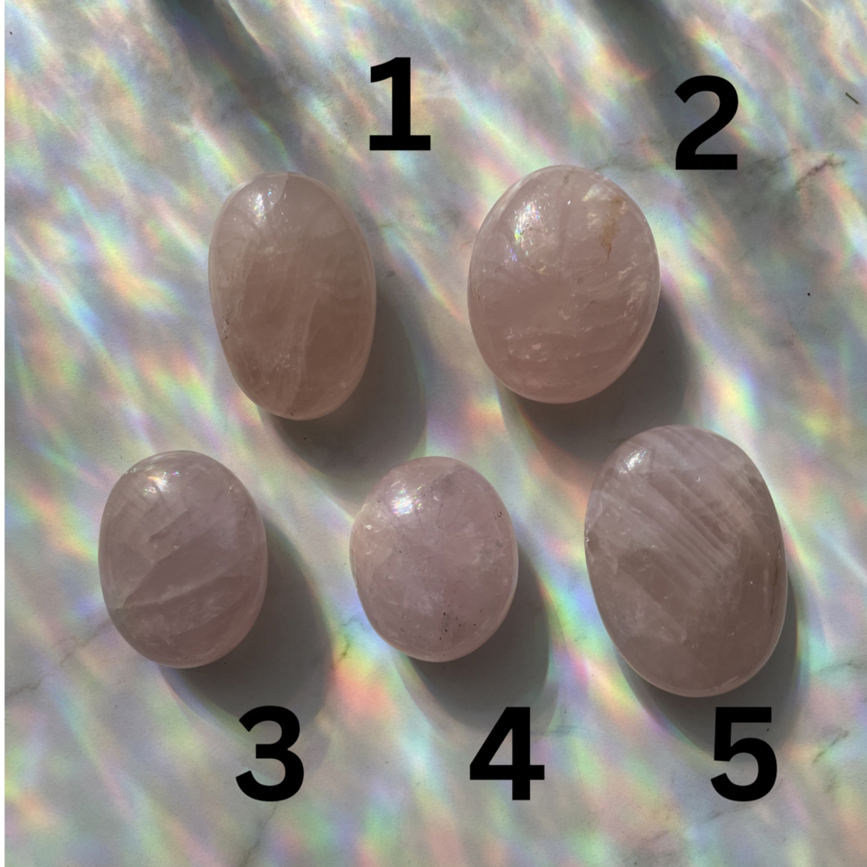 Rose Quartz Palm Stone