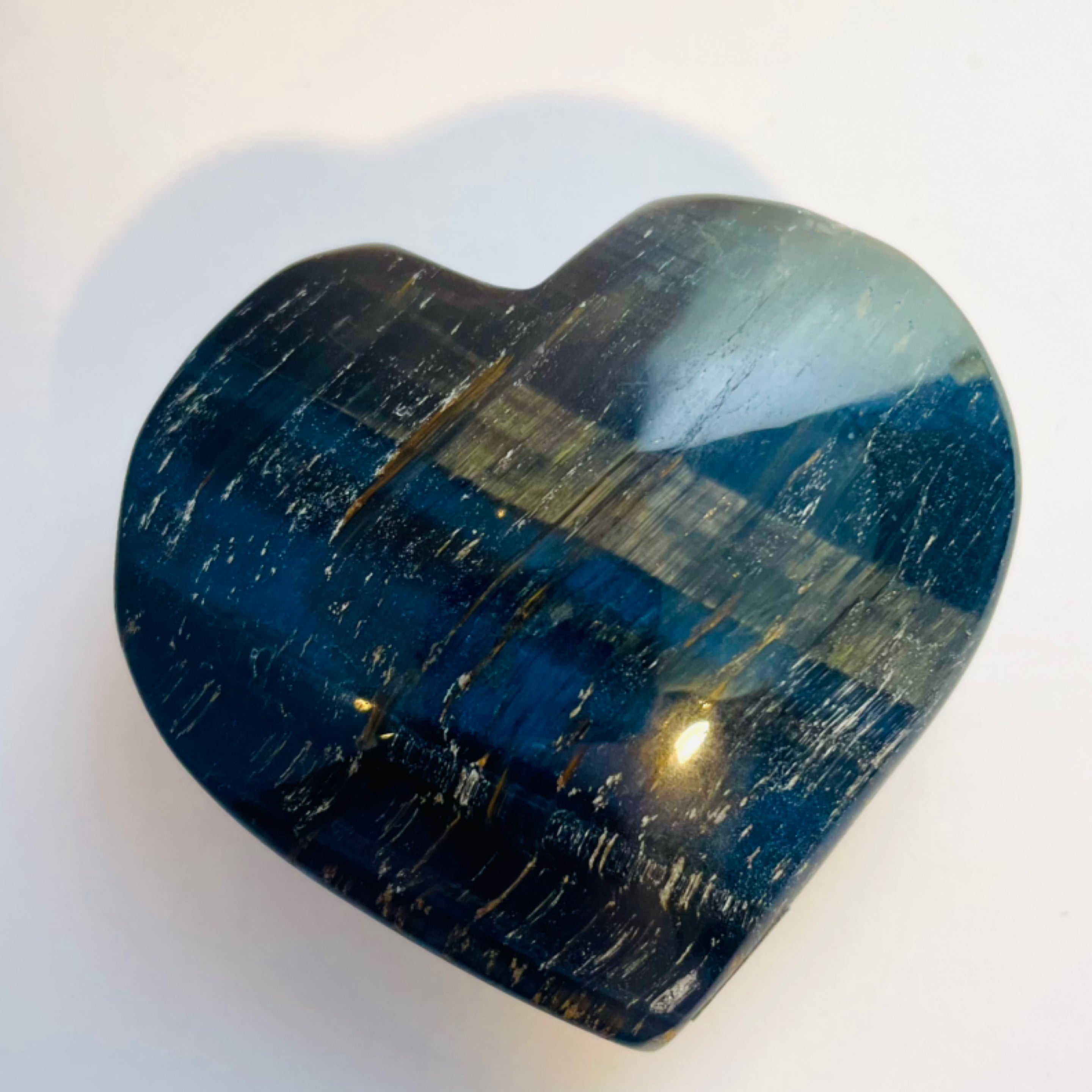 Blue Tigers Eye Heart