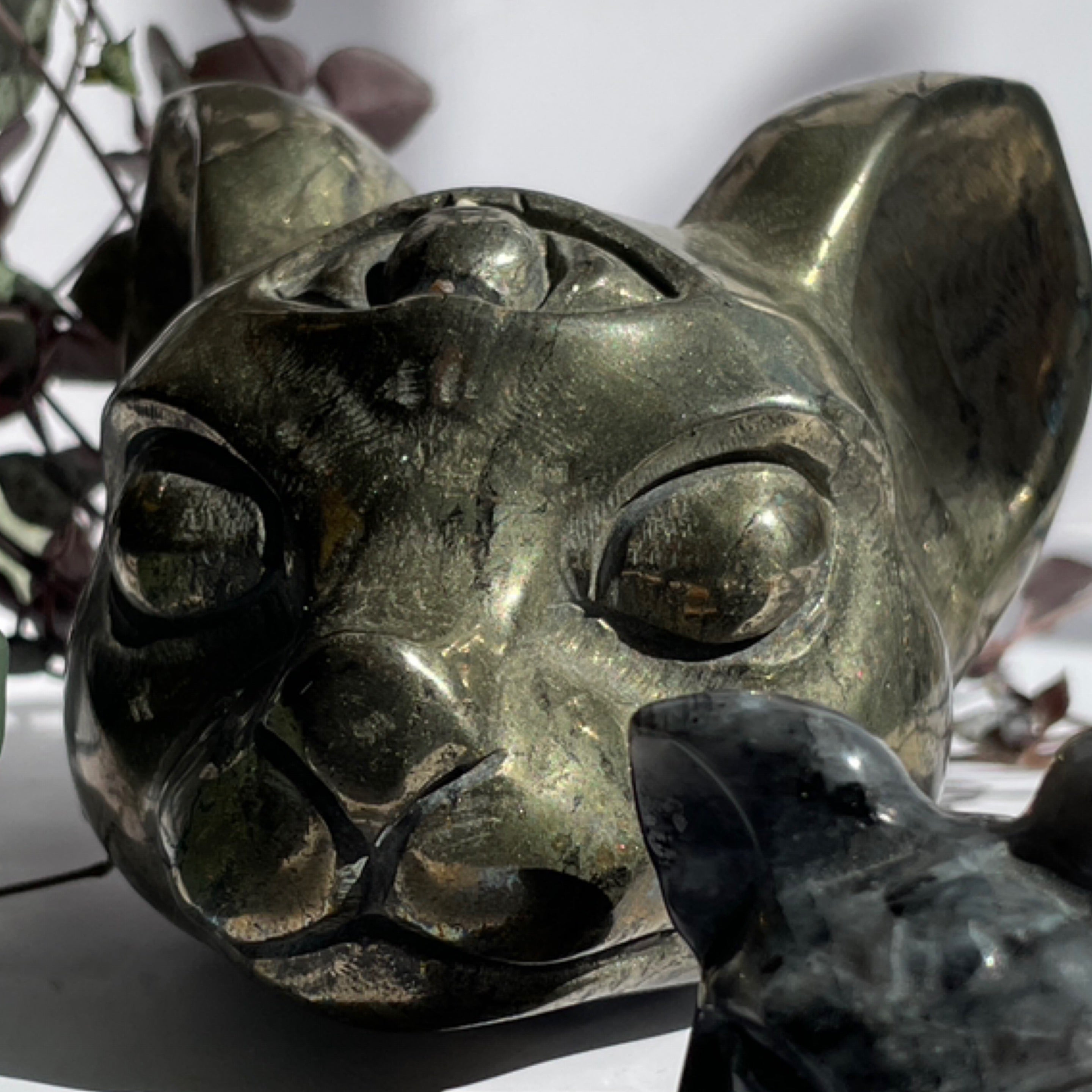 Pyrite Cat Head