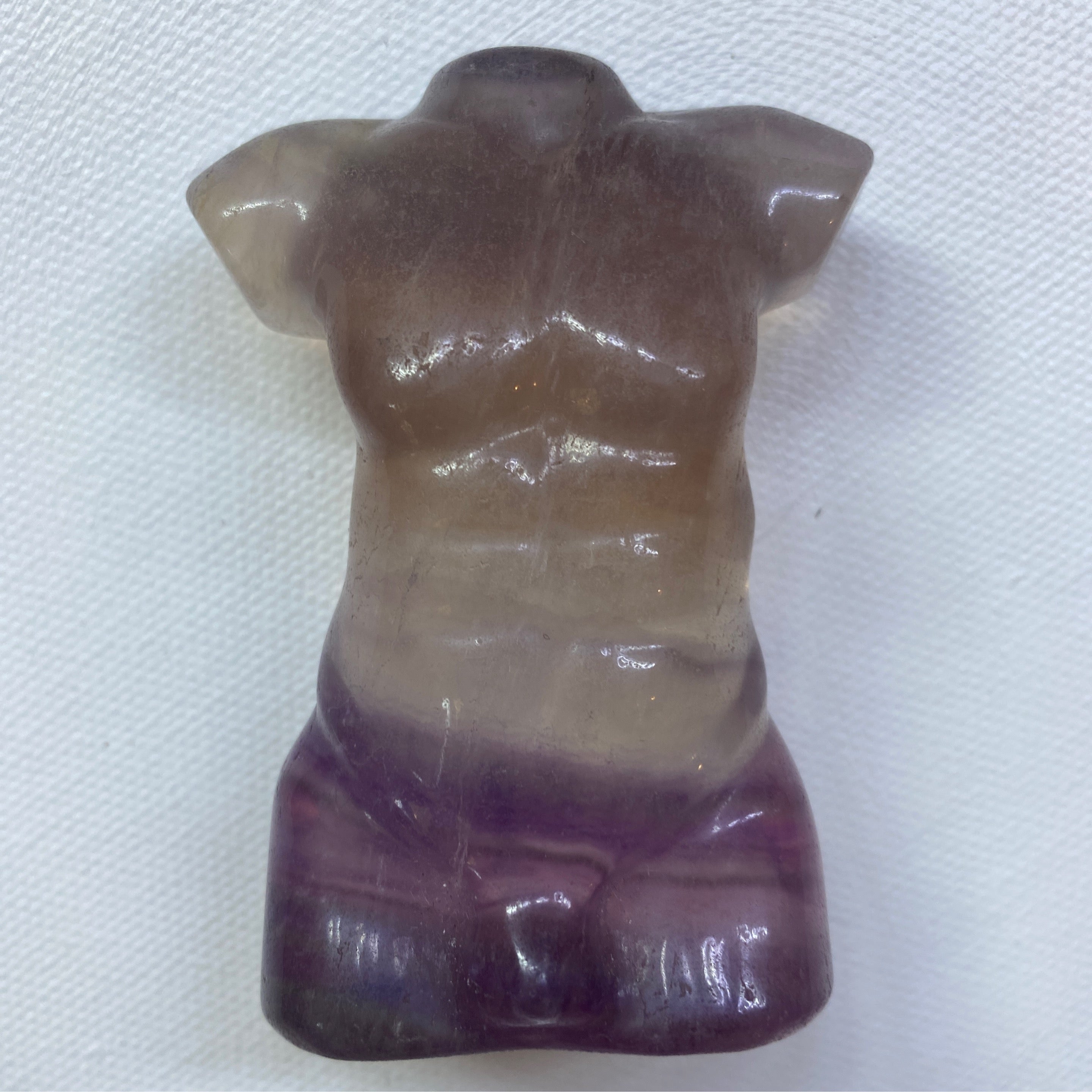 Purple Fluorite Man Bust