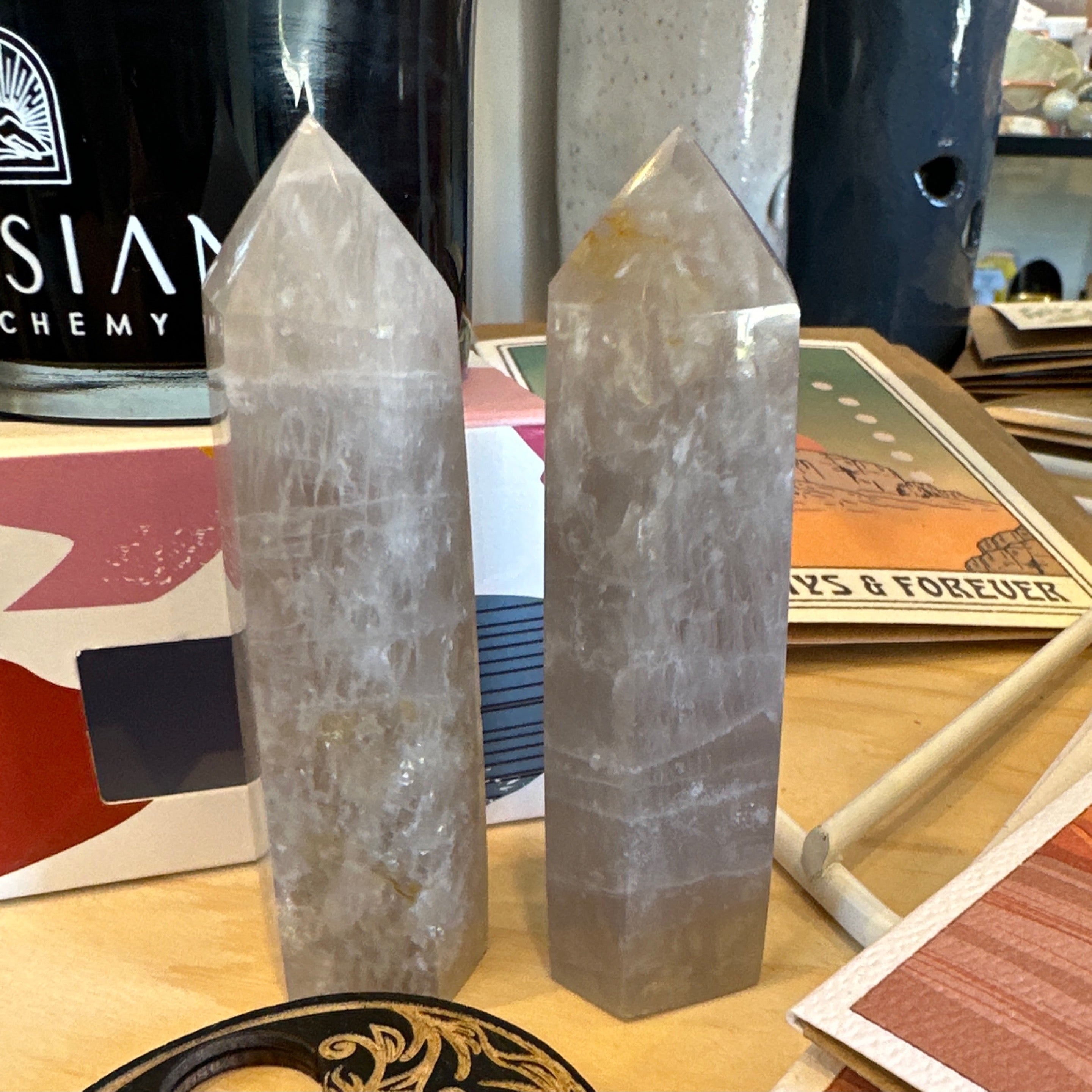 Blue Rose Quartz Towers