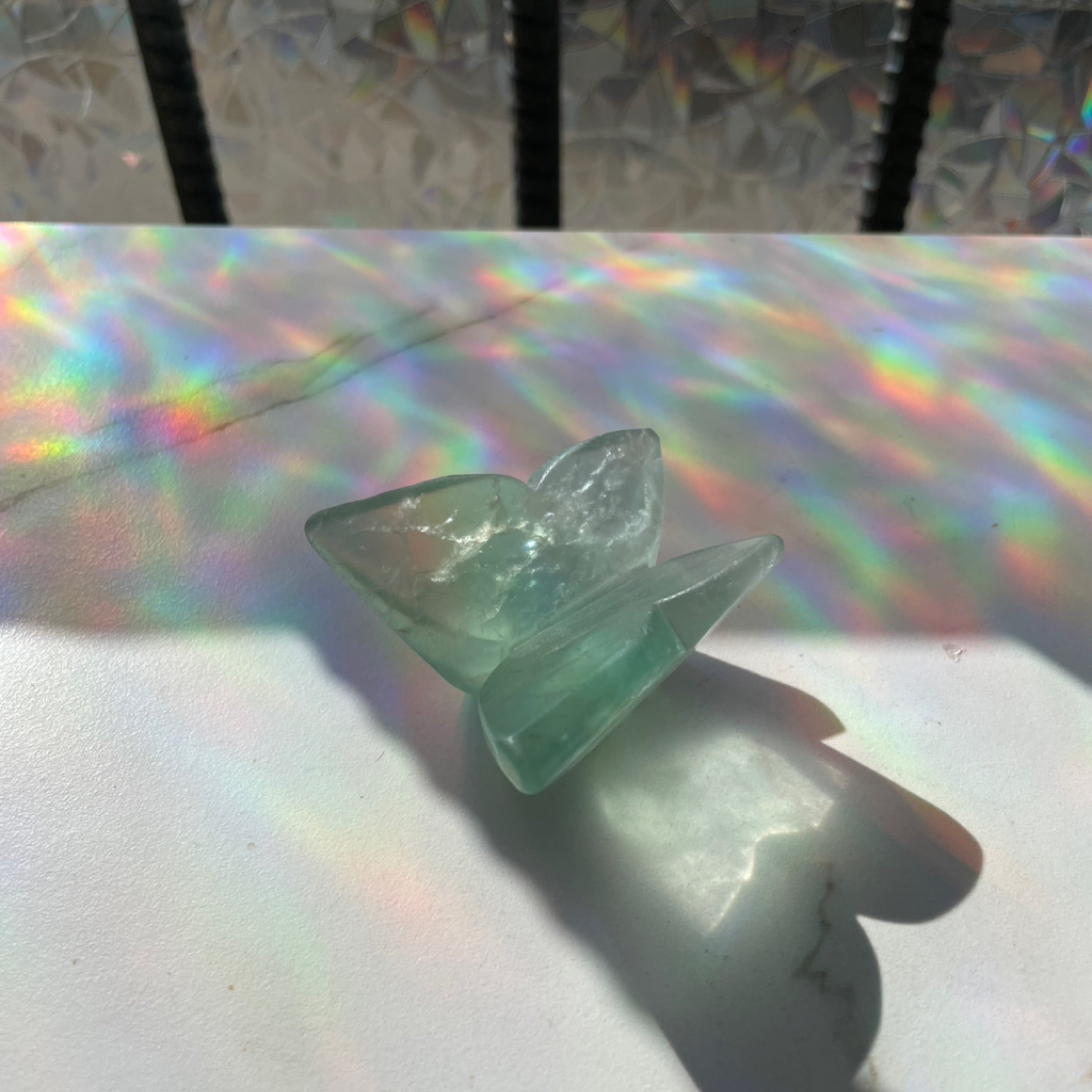 Green Fluorite Butterfly