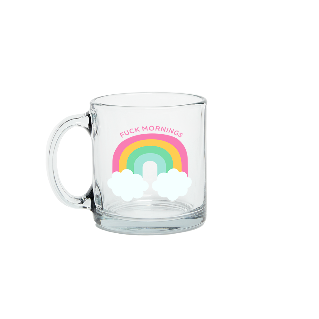 Glass Mug: Shit. Fuck. Damn.