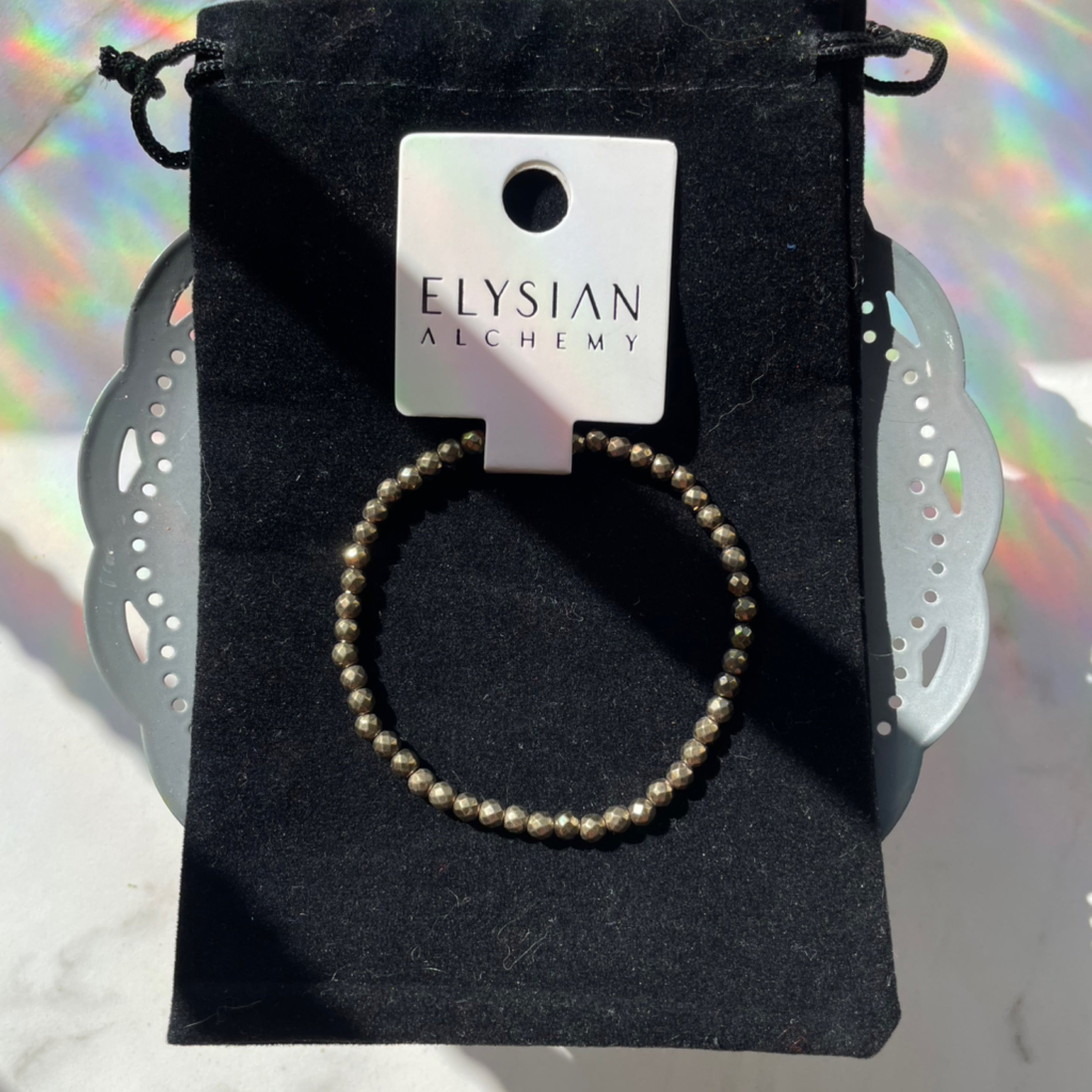 Pyrite Bracelet 4mm