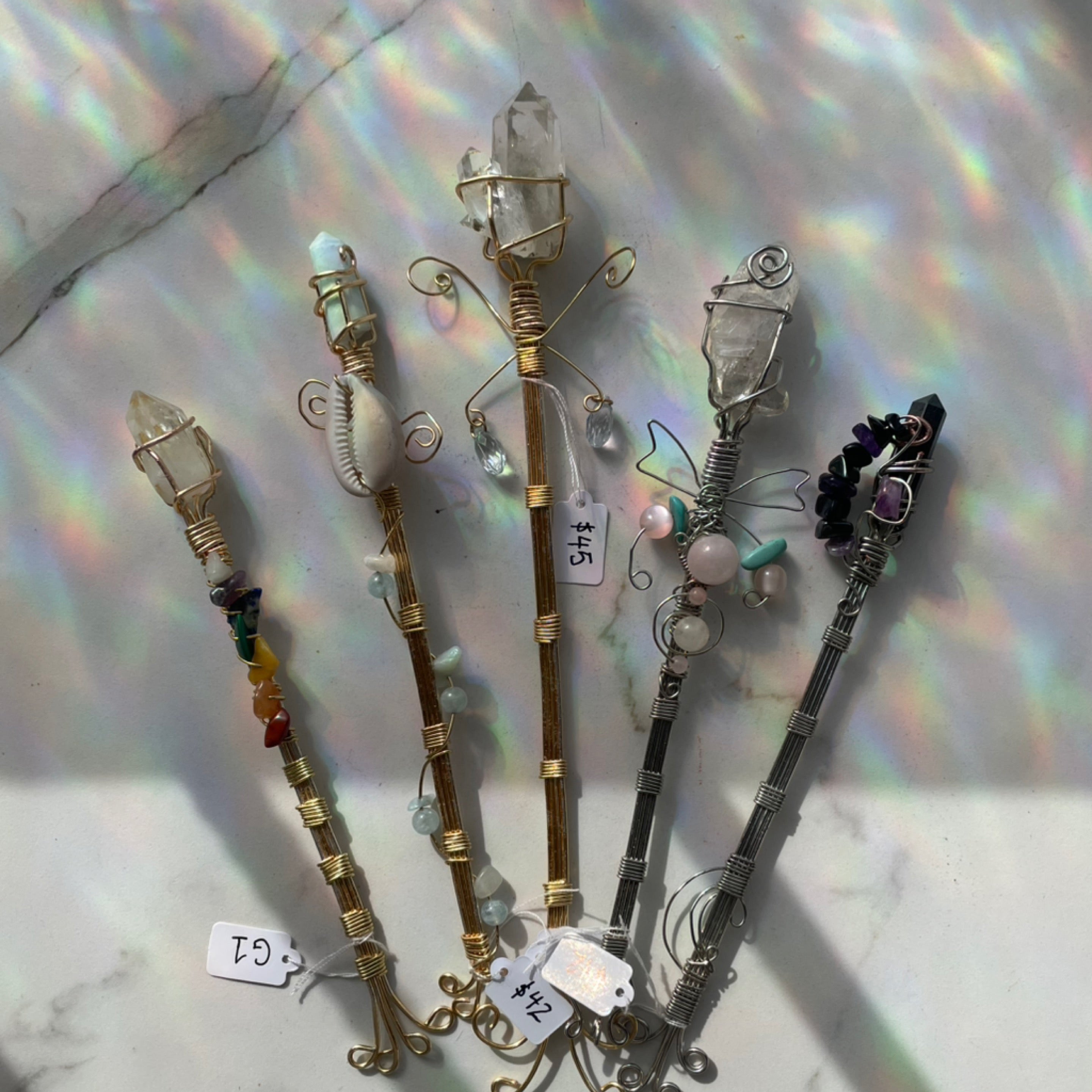AC Crystal Wire Wands
