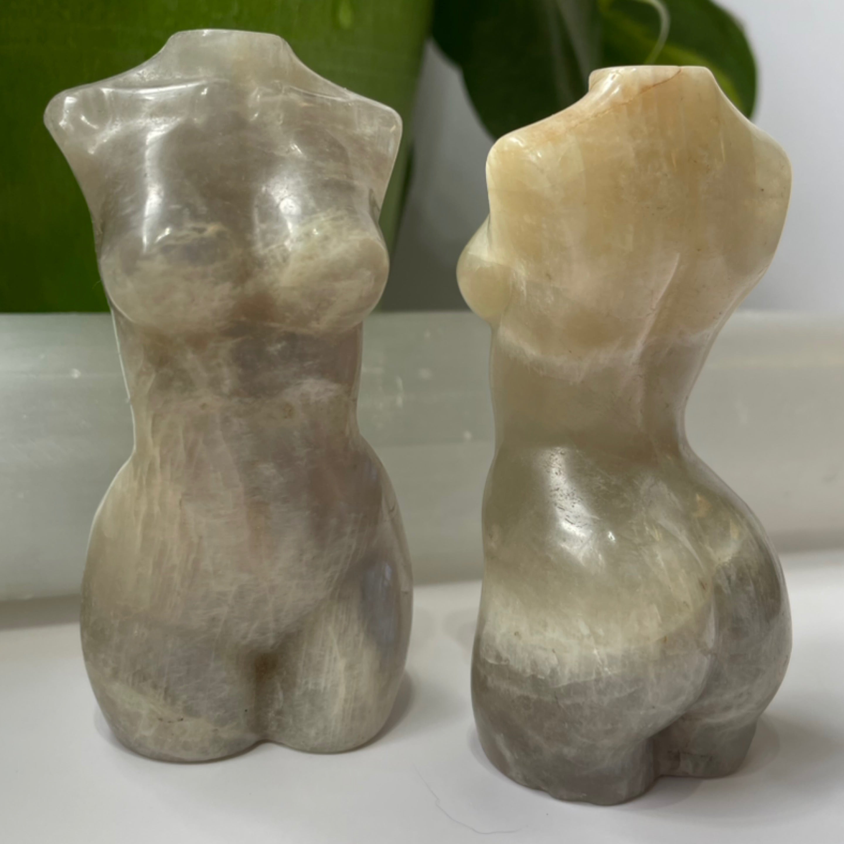 Grey Moonstone Goddess Statue