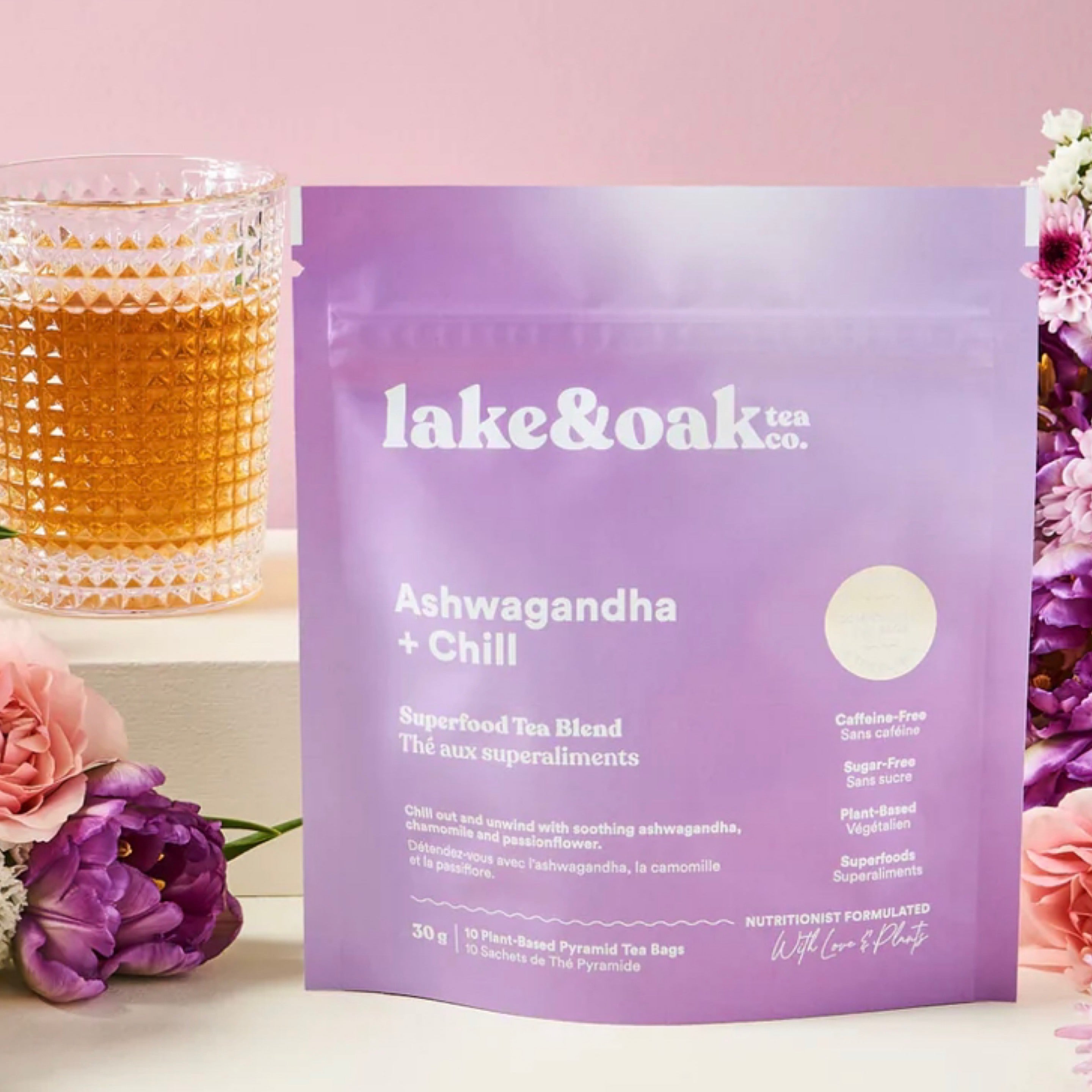 Lake & Oak Ashwaghanda + Chill Tea Bags