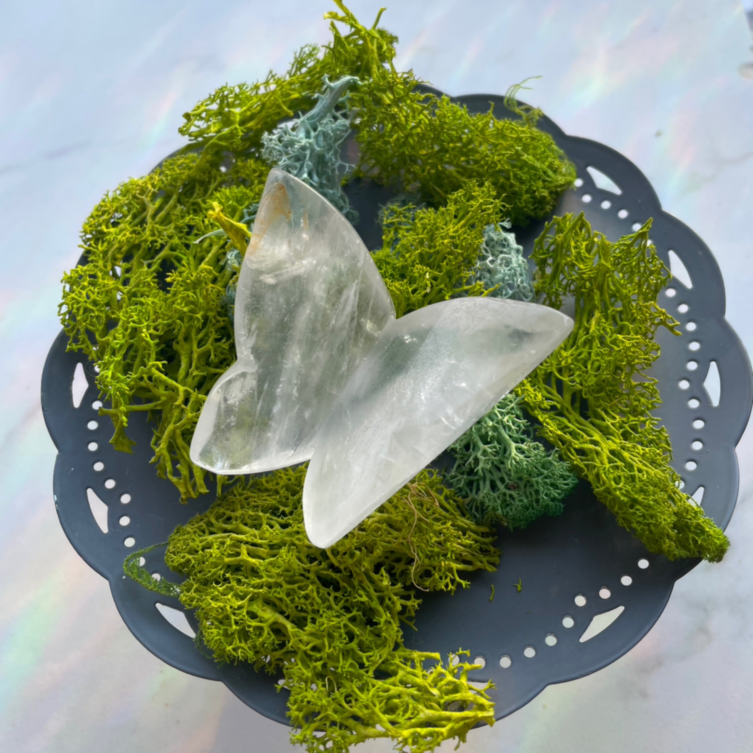 Clear Quartz Butterfly