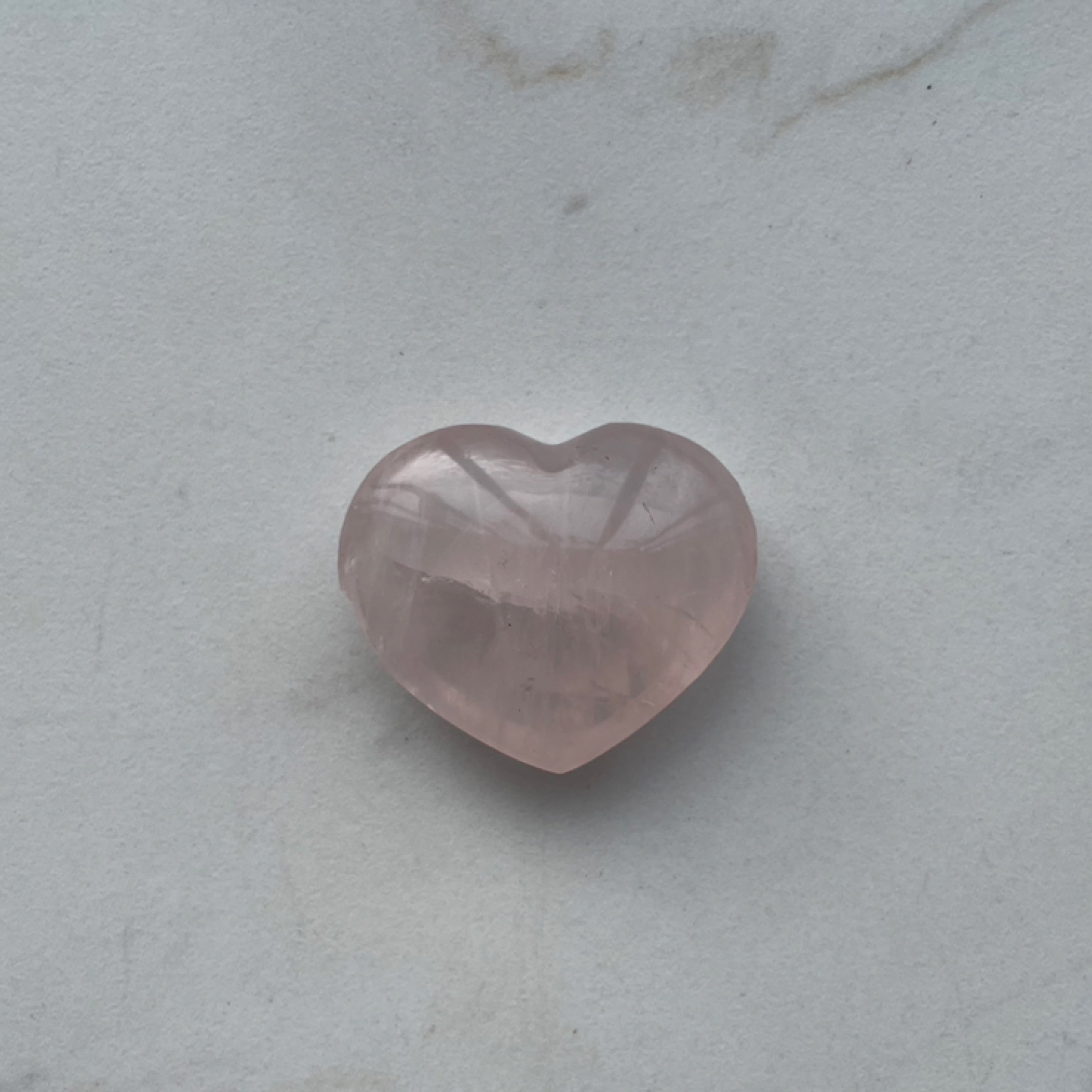 Rose Quartz Heart