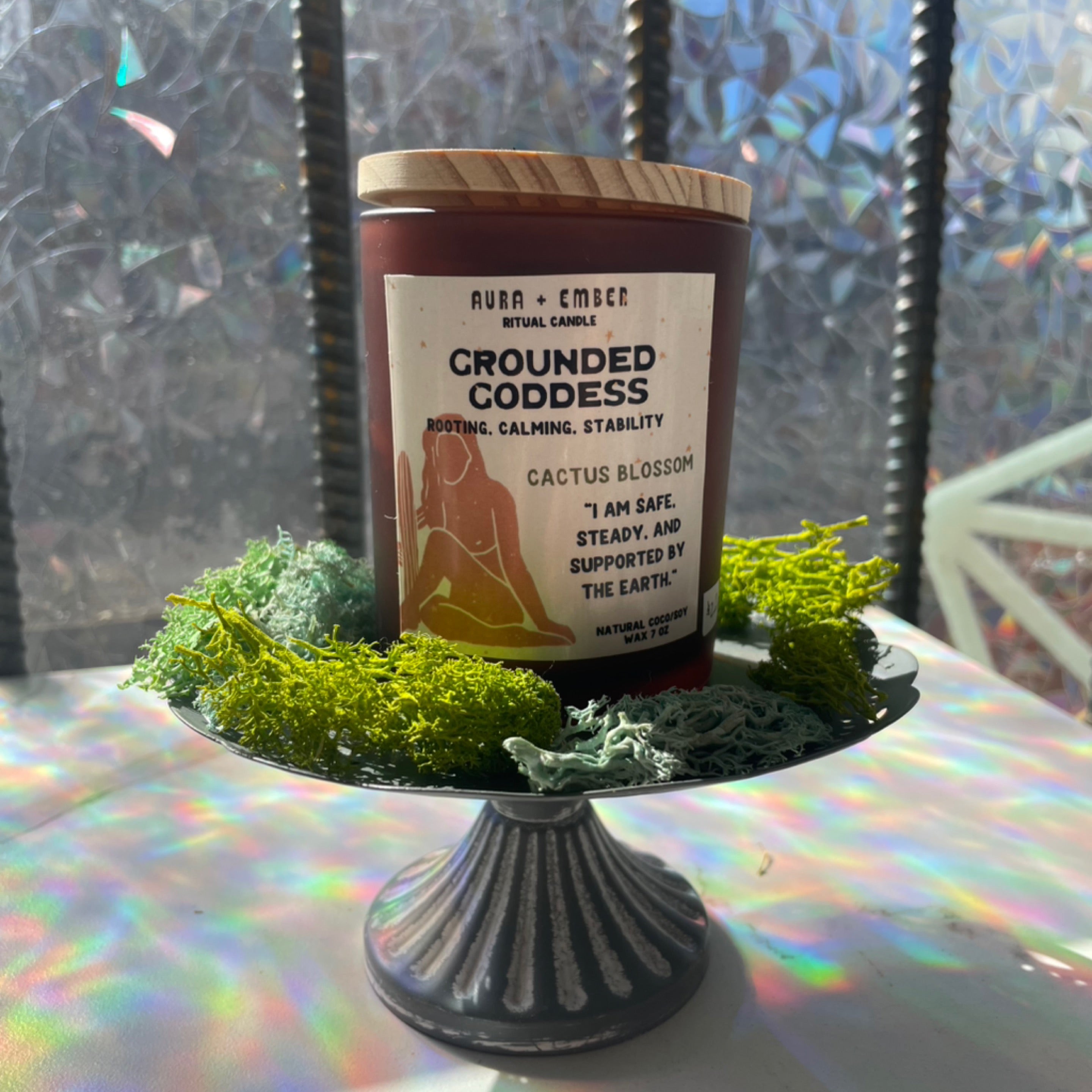 Grounded Goddess Candle - Aura & Ember