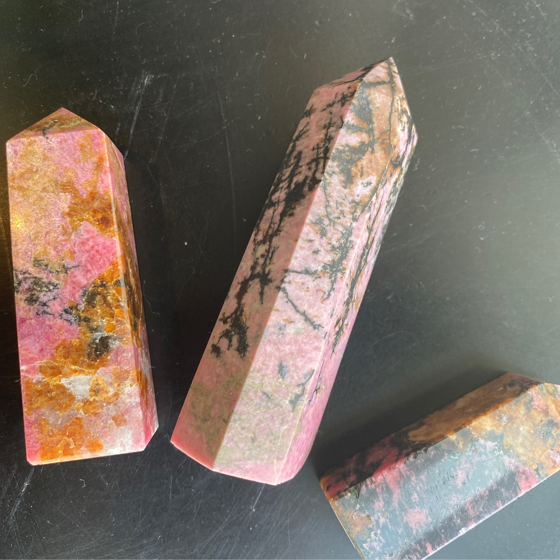 Rhodonite tower