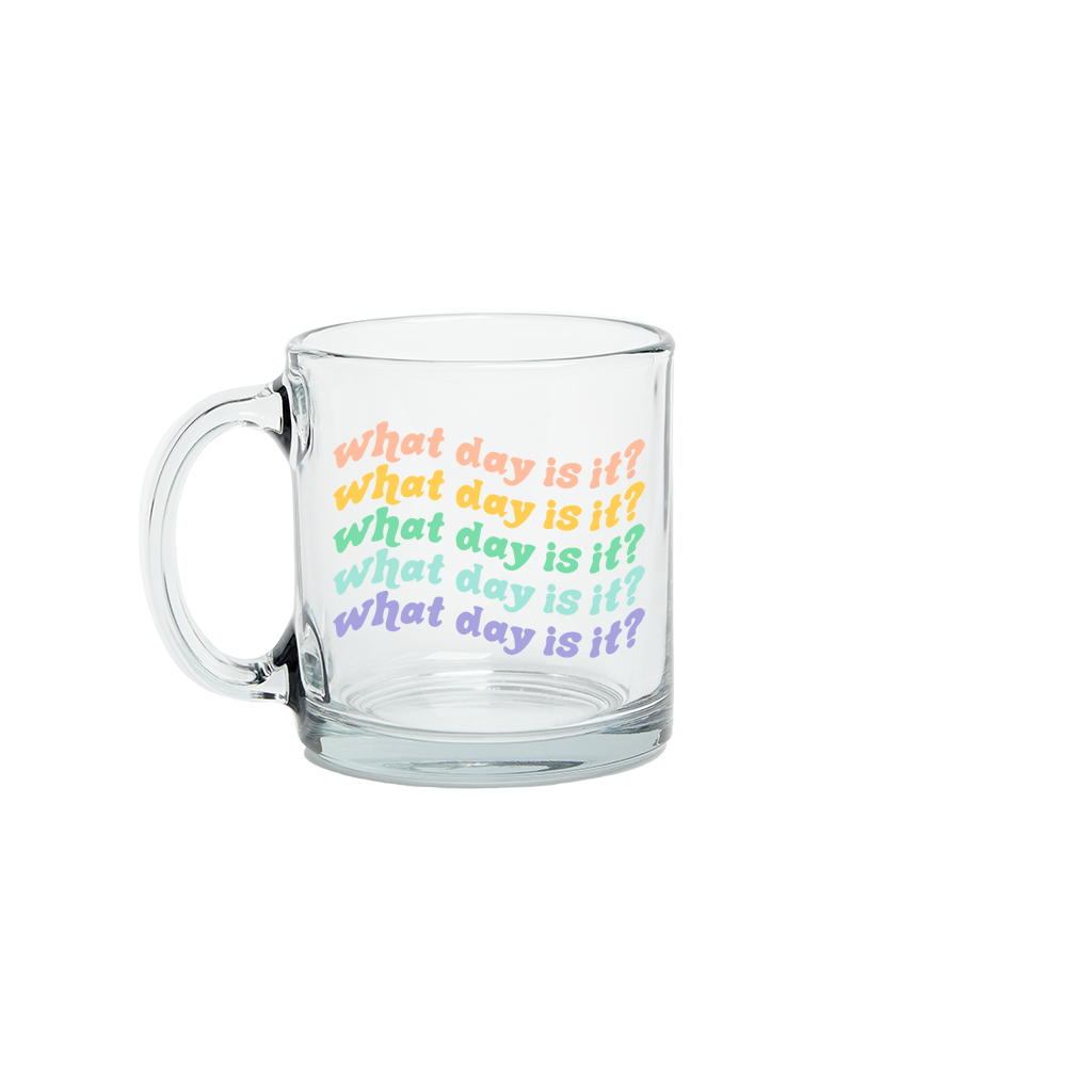 Glass Mug: Shit. Fuck. Damn.