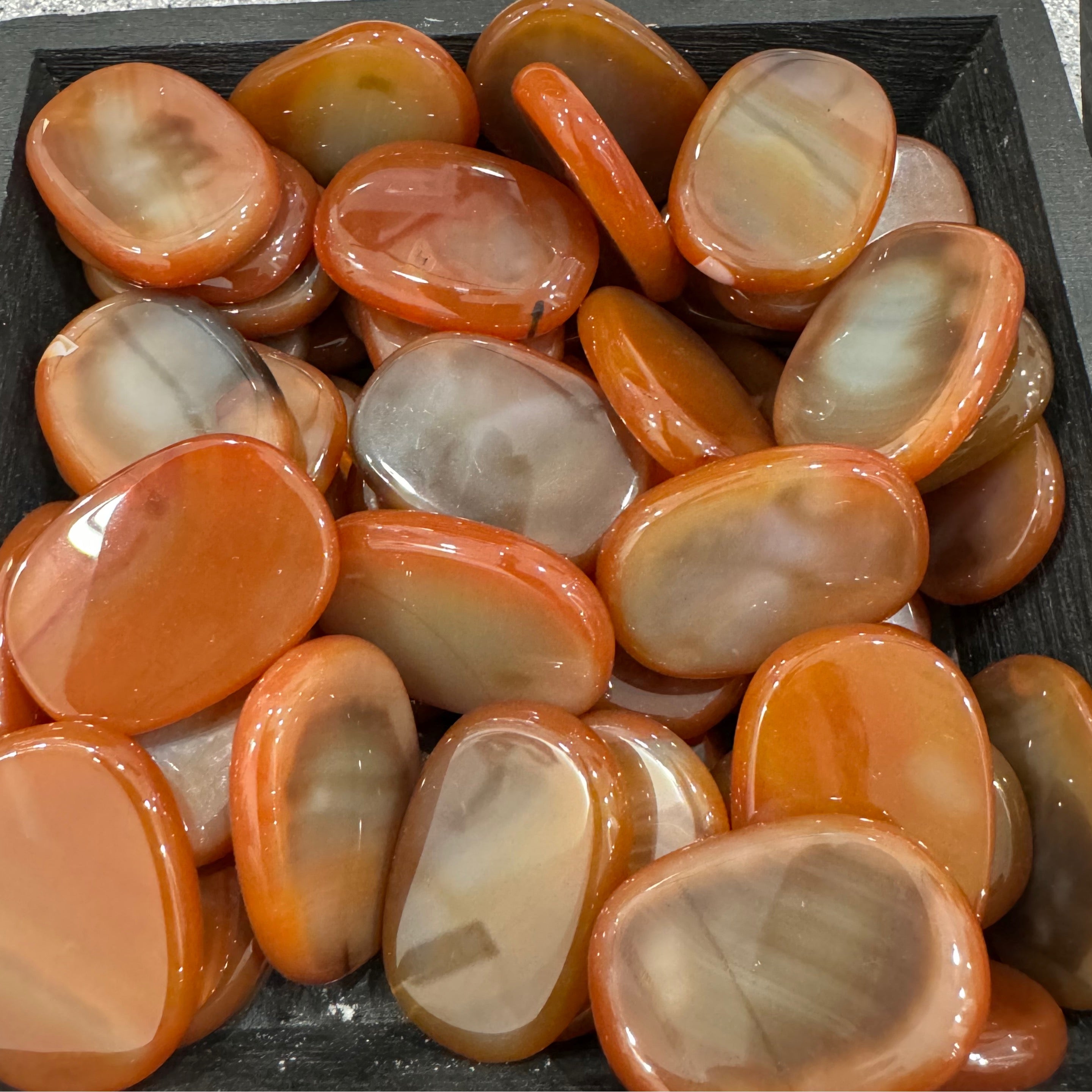 Carnelian Slices Palm Stone