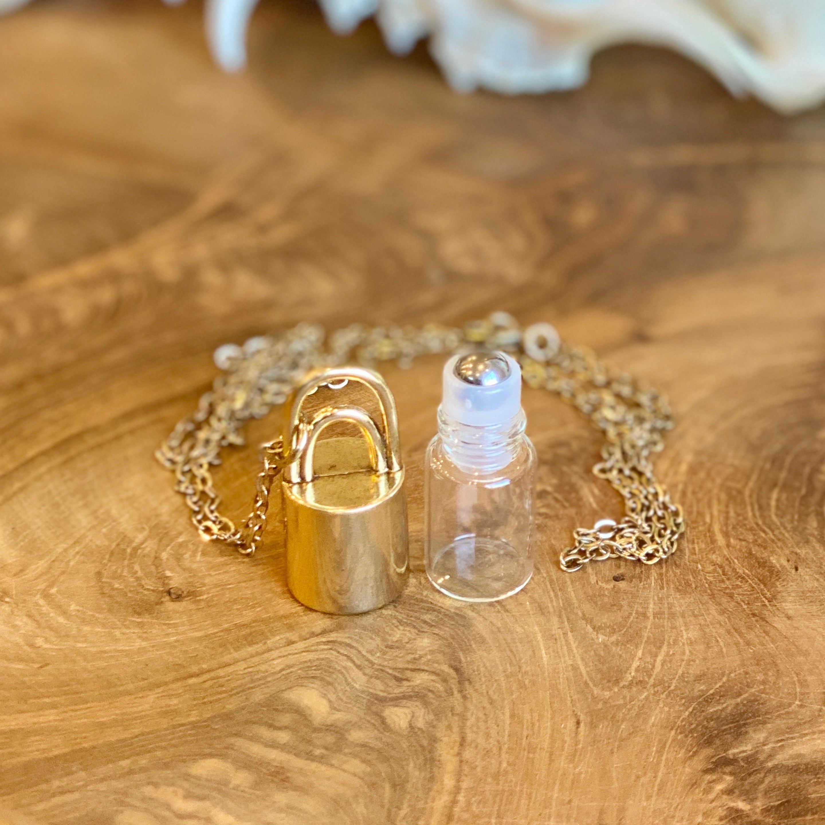 Rollerball Clear Necklace