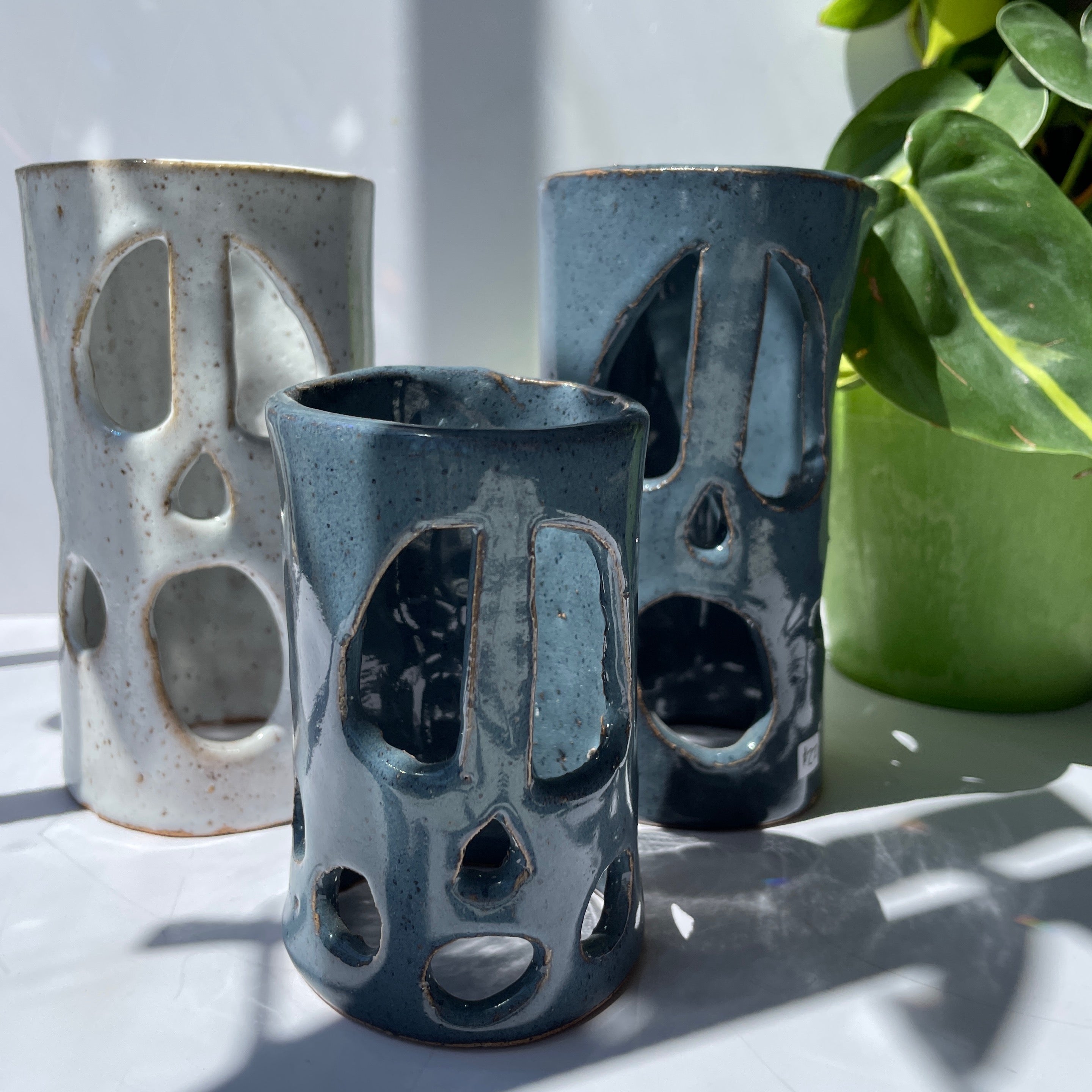 Ceramic Ghost Candle Holder