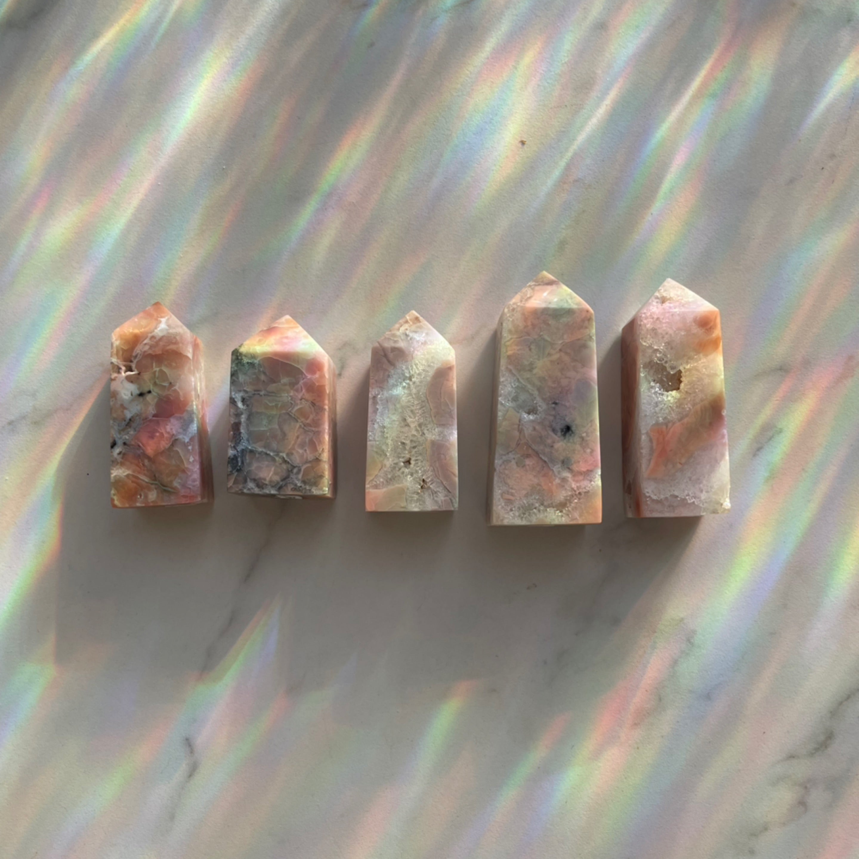 Pink Agate Towers