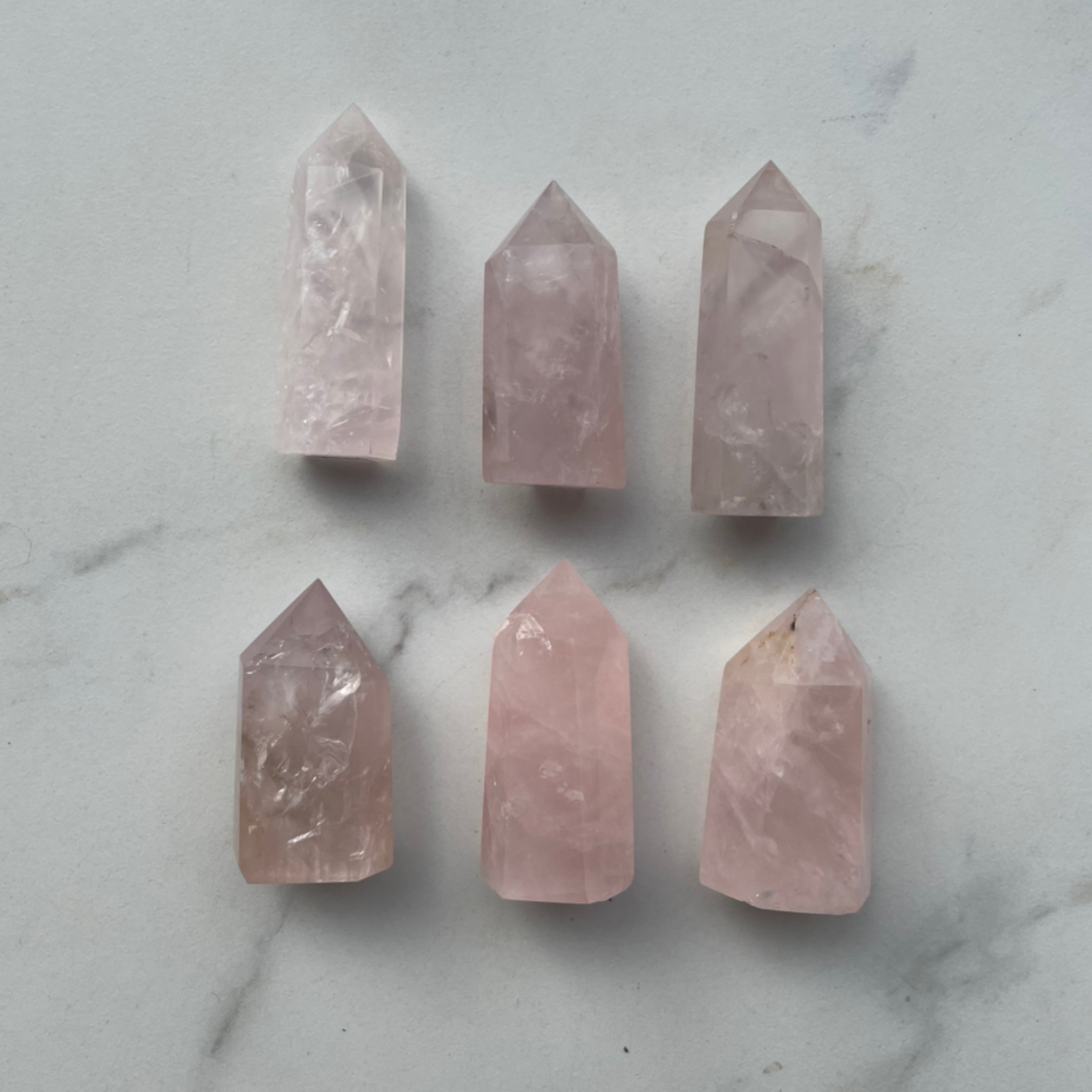 Rose Quartz Mini Towers