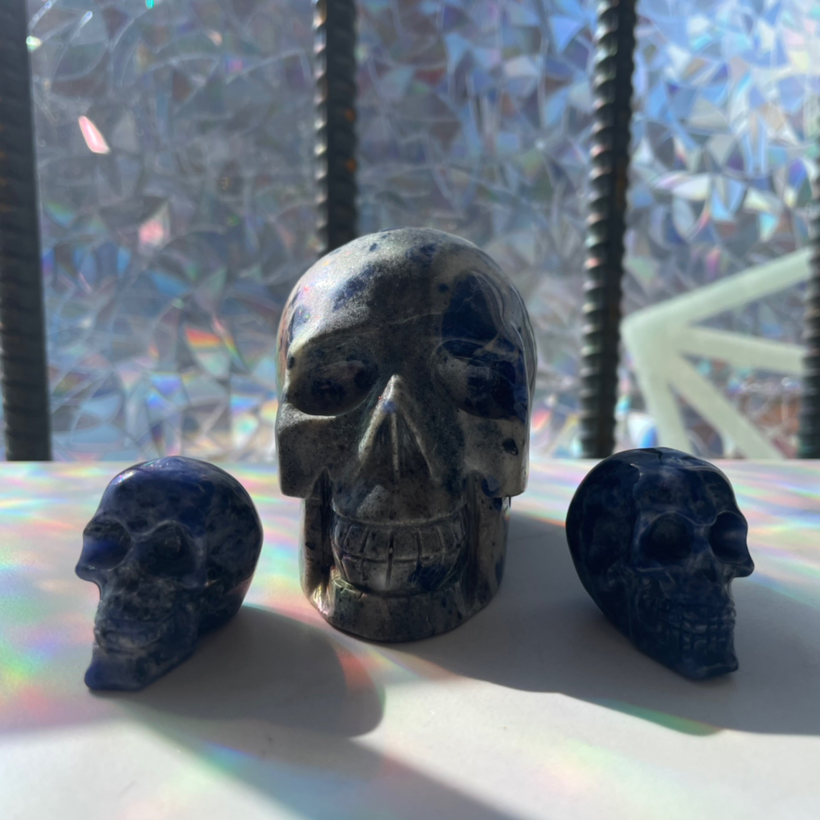 Sodalite Skulls
