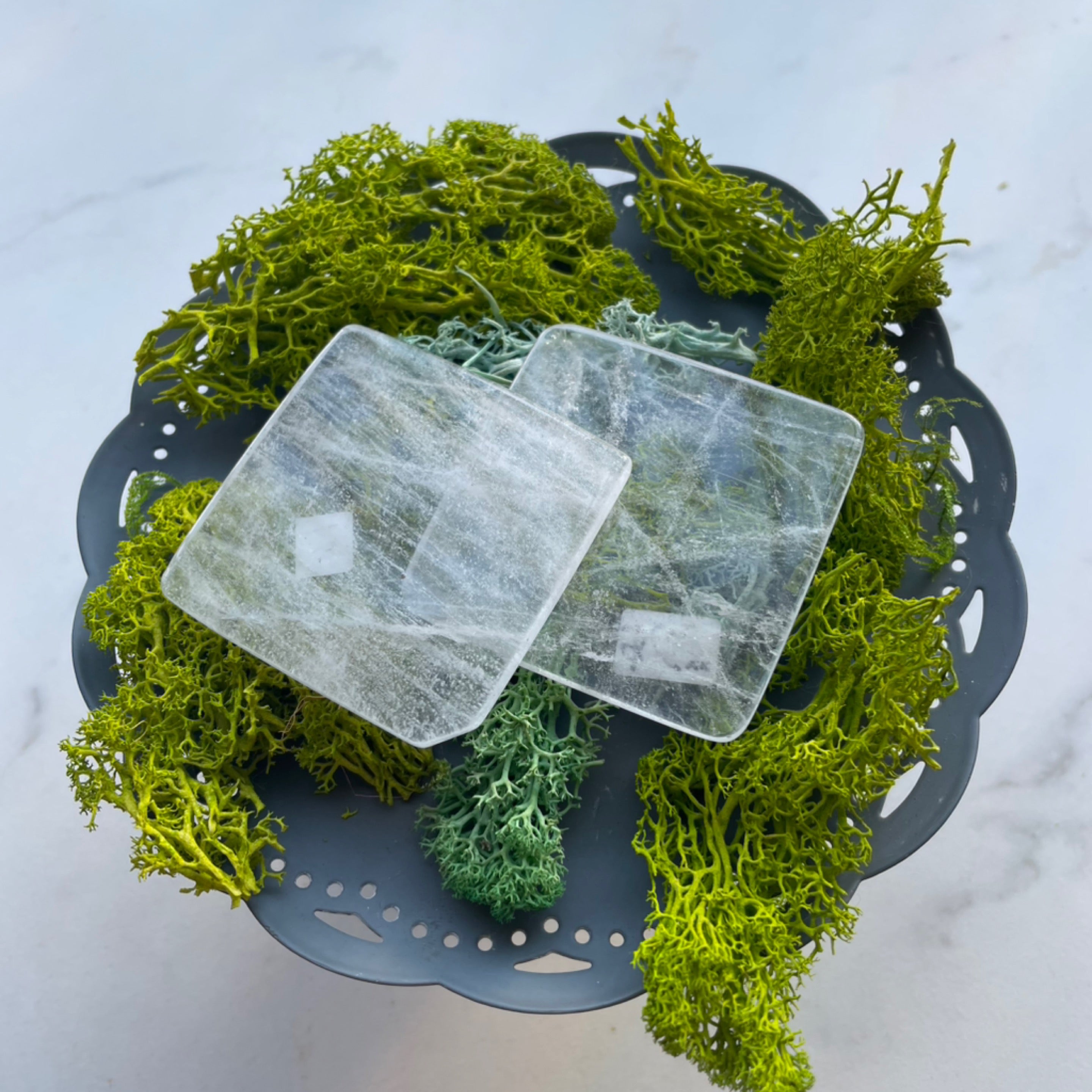 Clear Quartz Square Plates