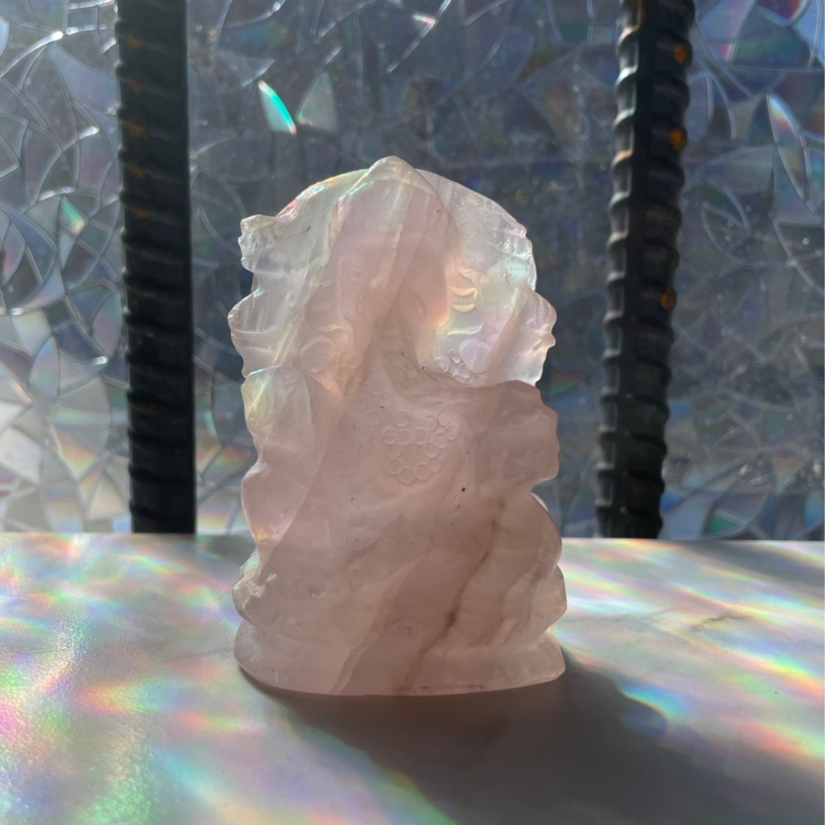 Rose Quartz Ganesh