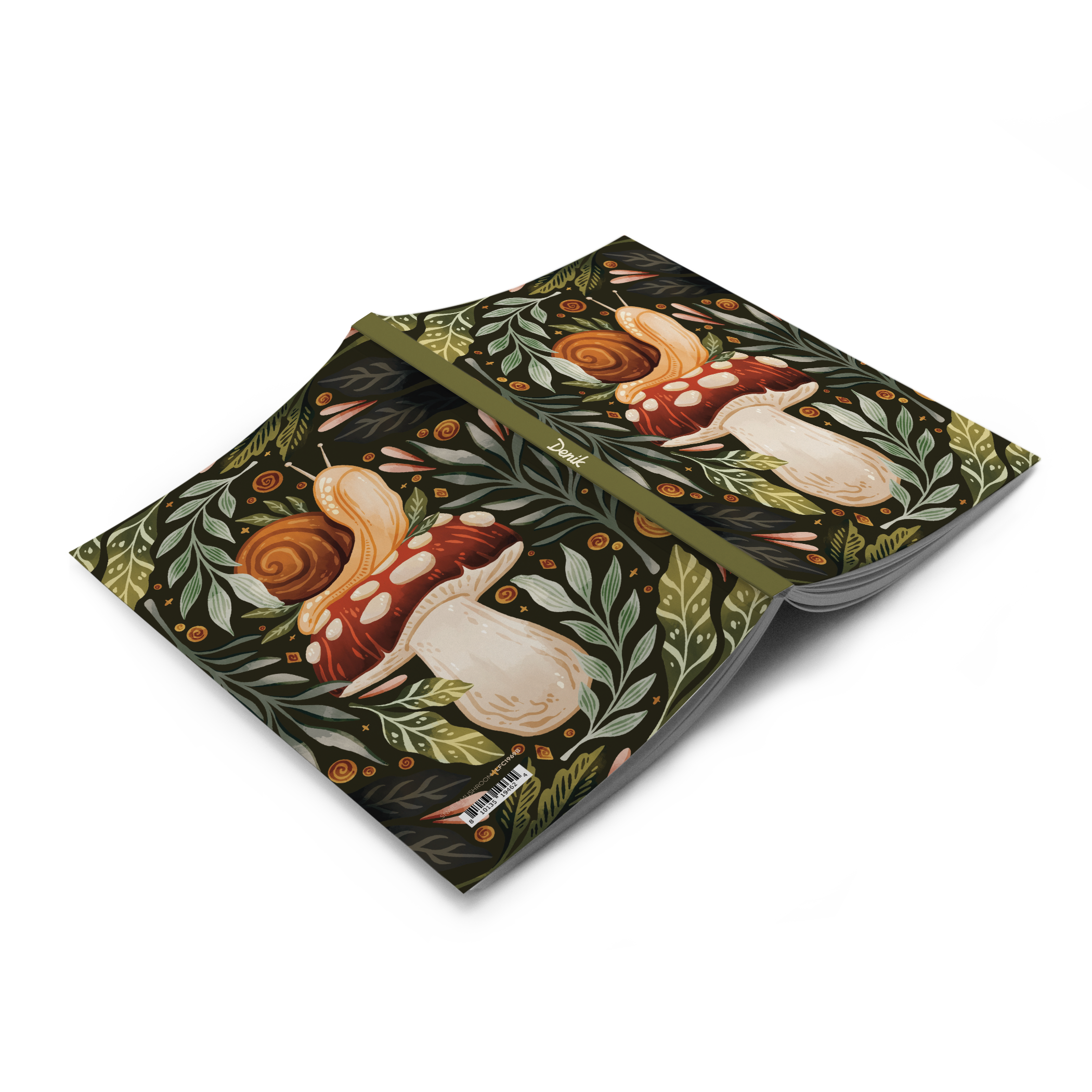 Snail & Mushroom Classic Layflat Blank Notebook