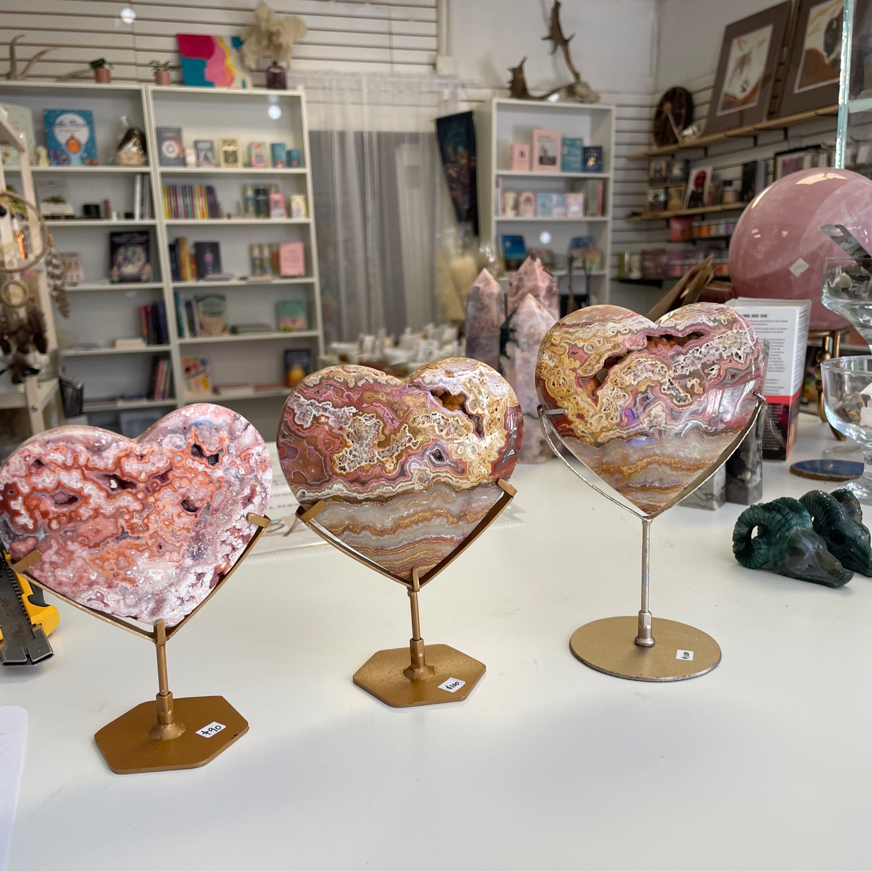 Crazy Lace Agate Heart