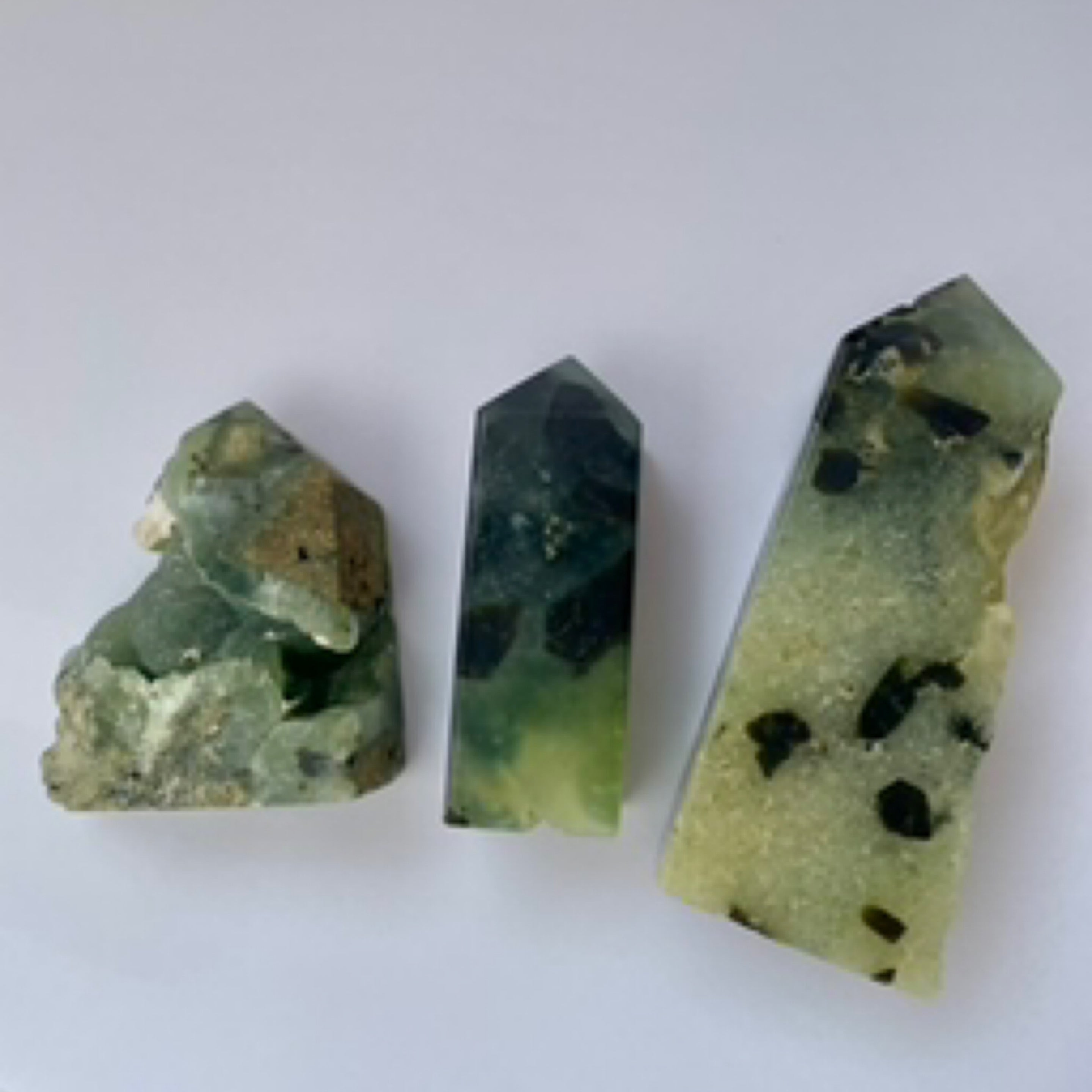 Prehnite w/ Epidote Towers