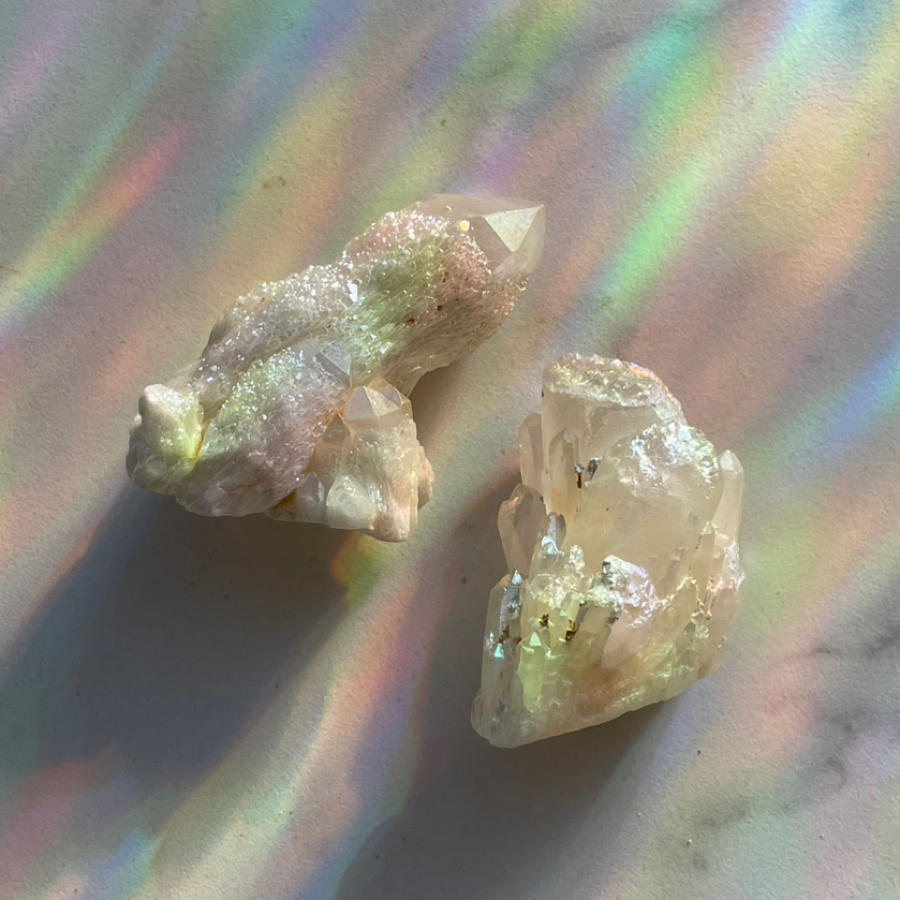 Aura Quartz Clusters