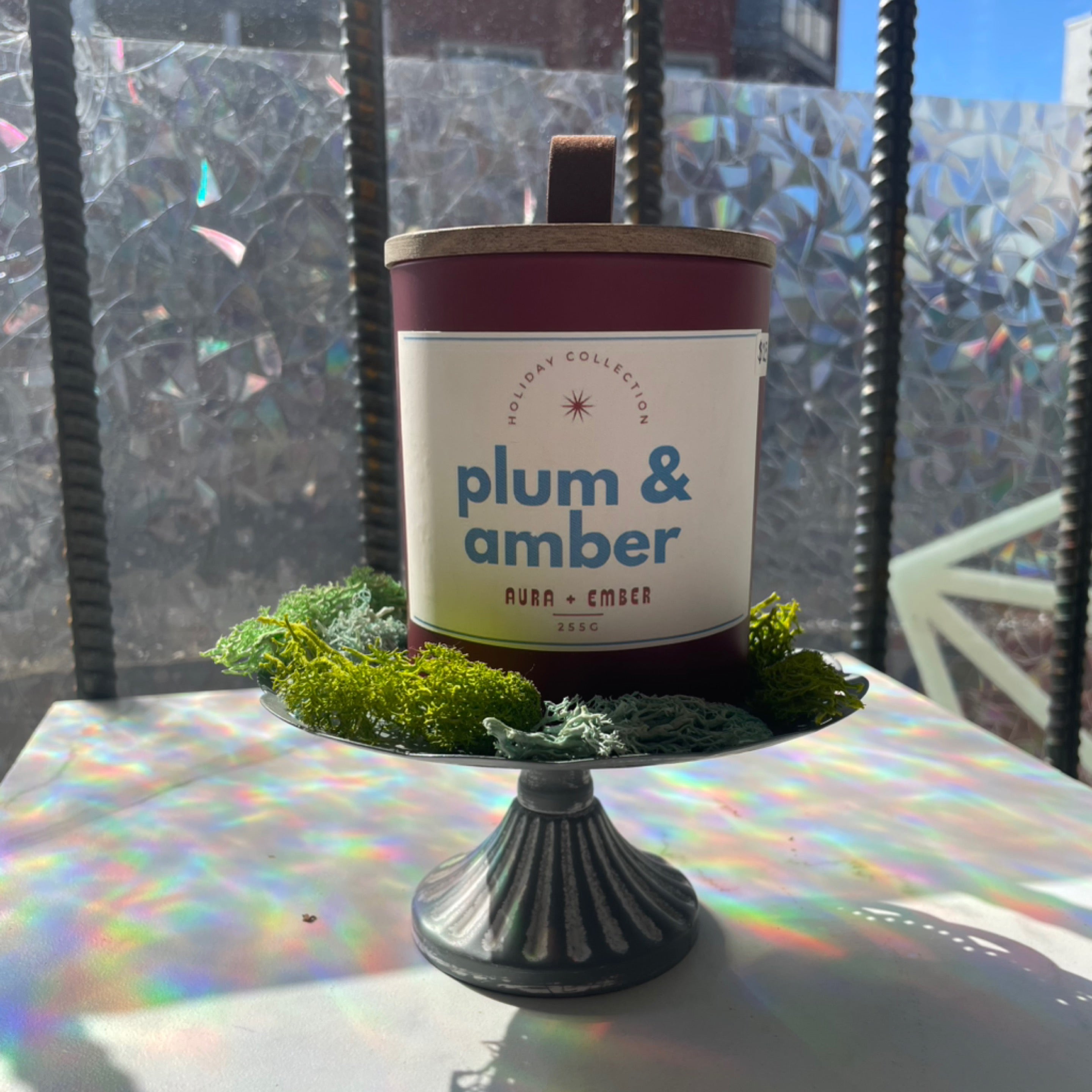 Plum & Amber Candle - Aura & Ember
