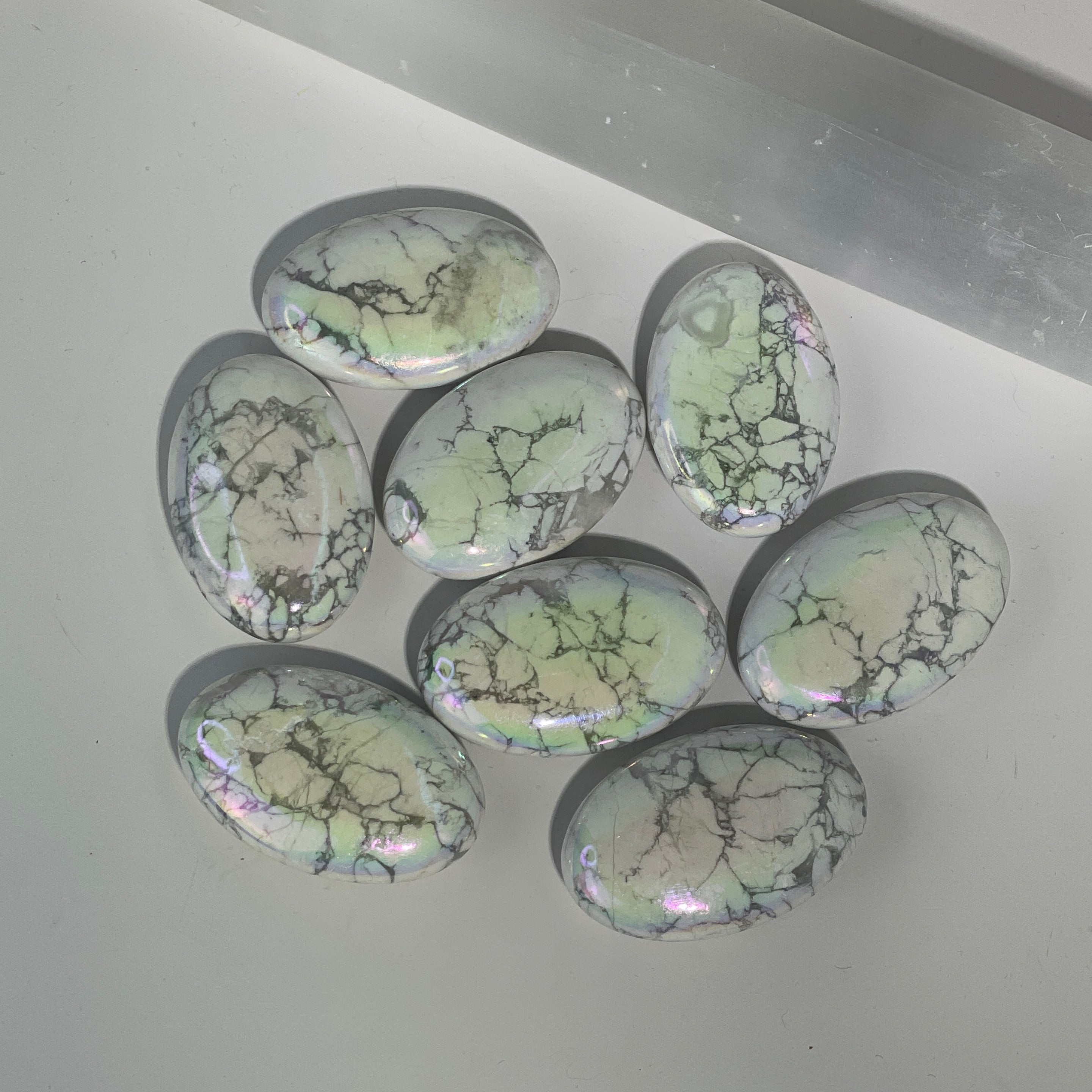 Aura Howlite Palm Stone