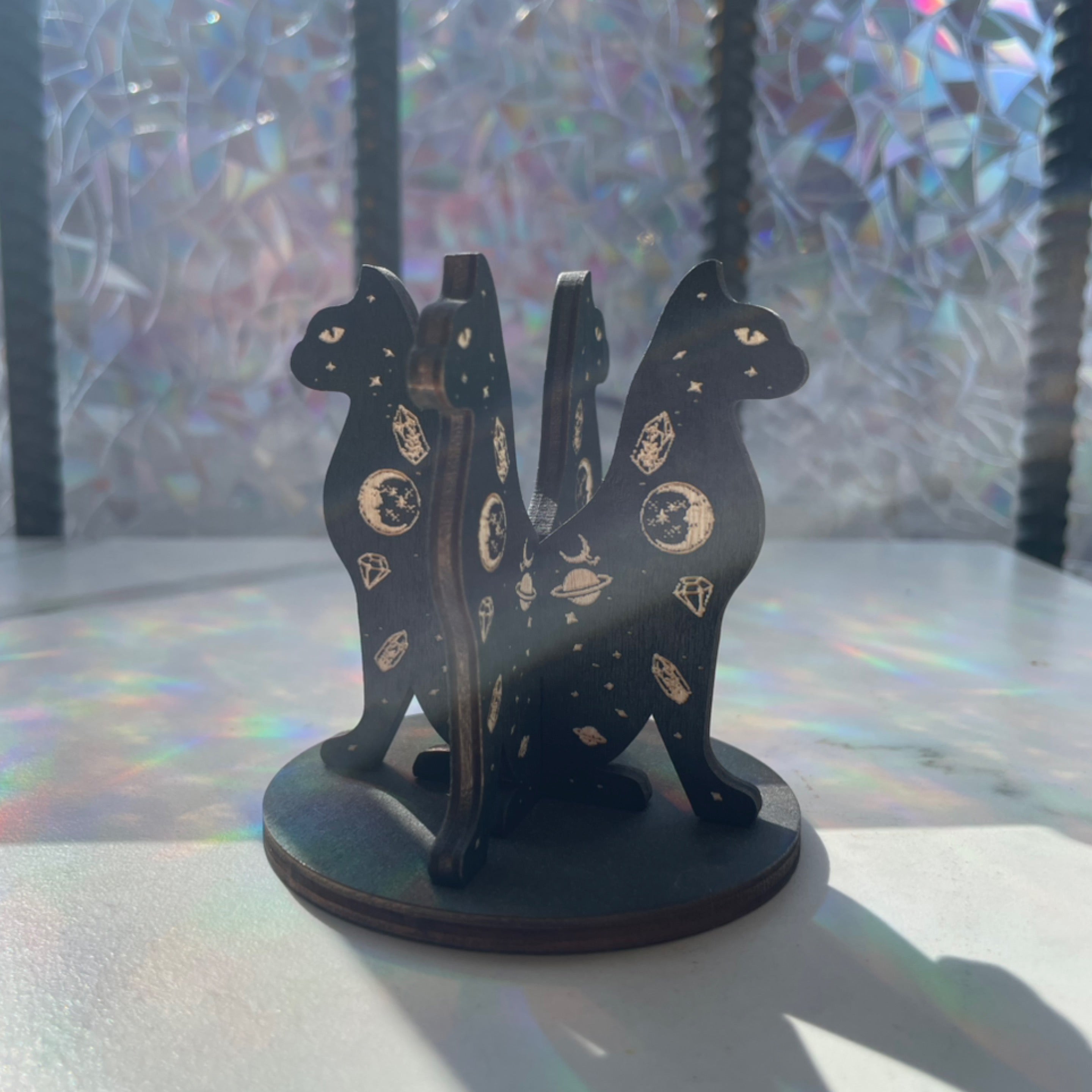 Quadruple Cat Sphere Stand