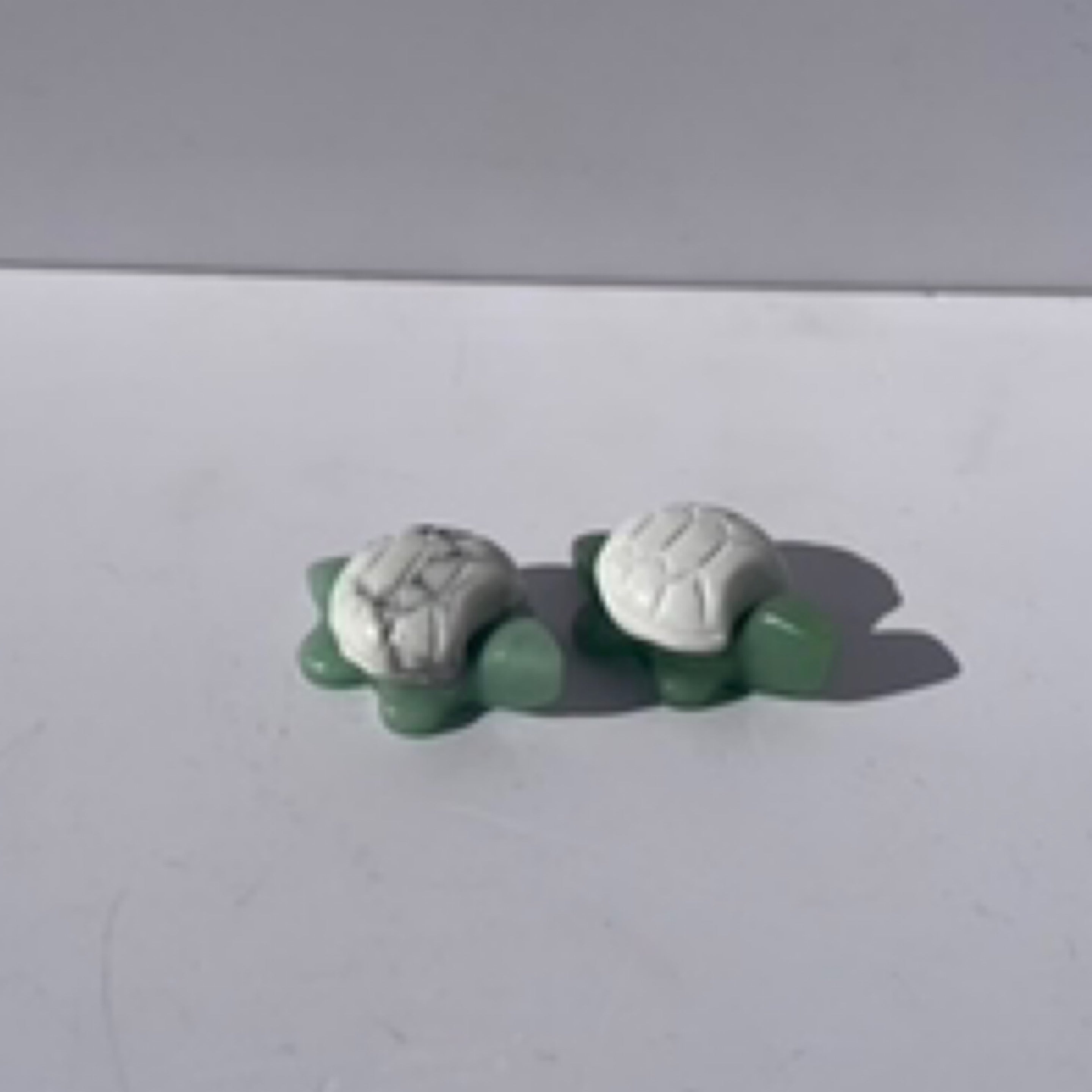 Green Aventurine + Howlite Turtle