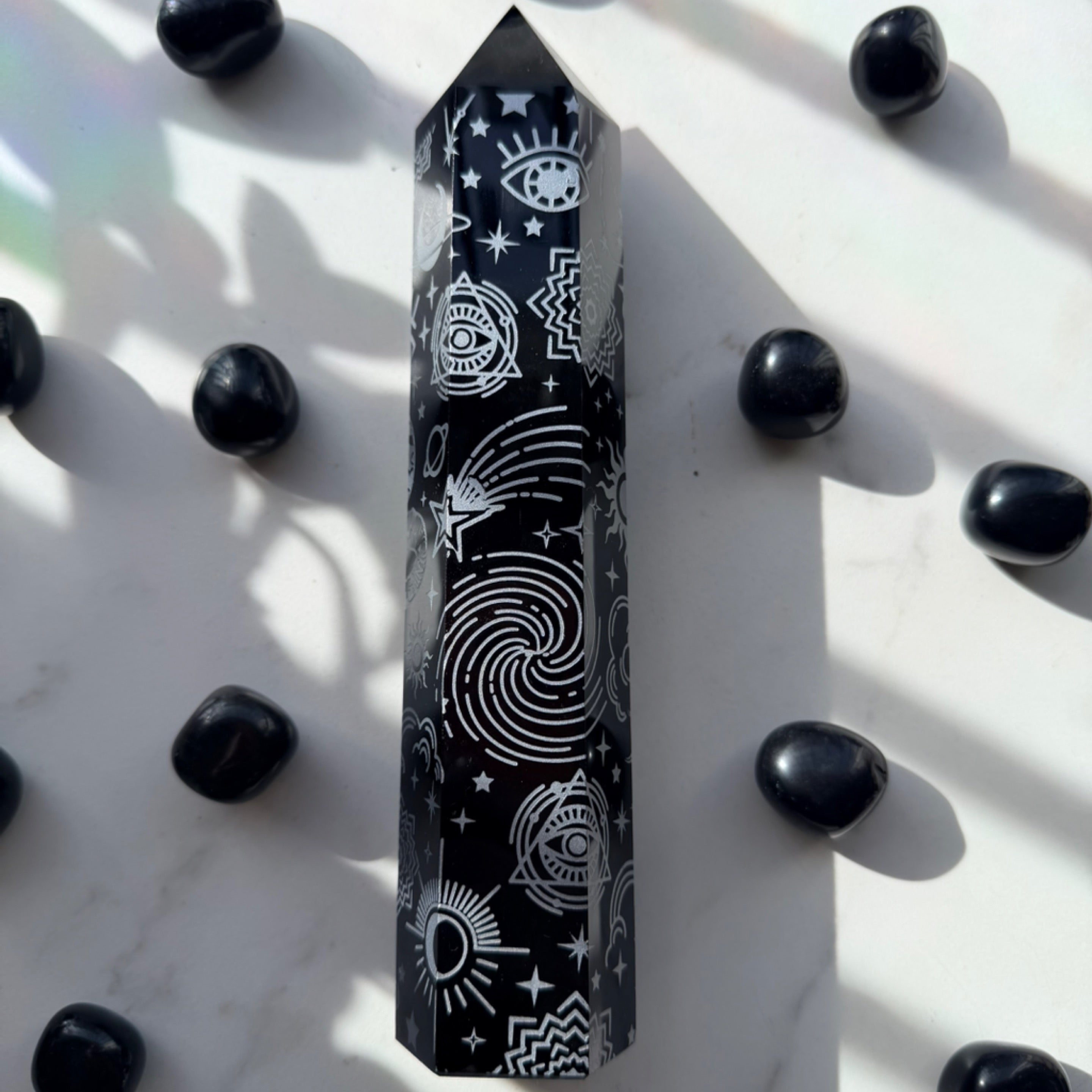 Obsidian Towers with Pictures