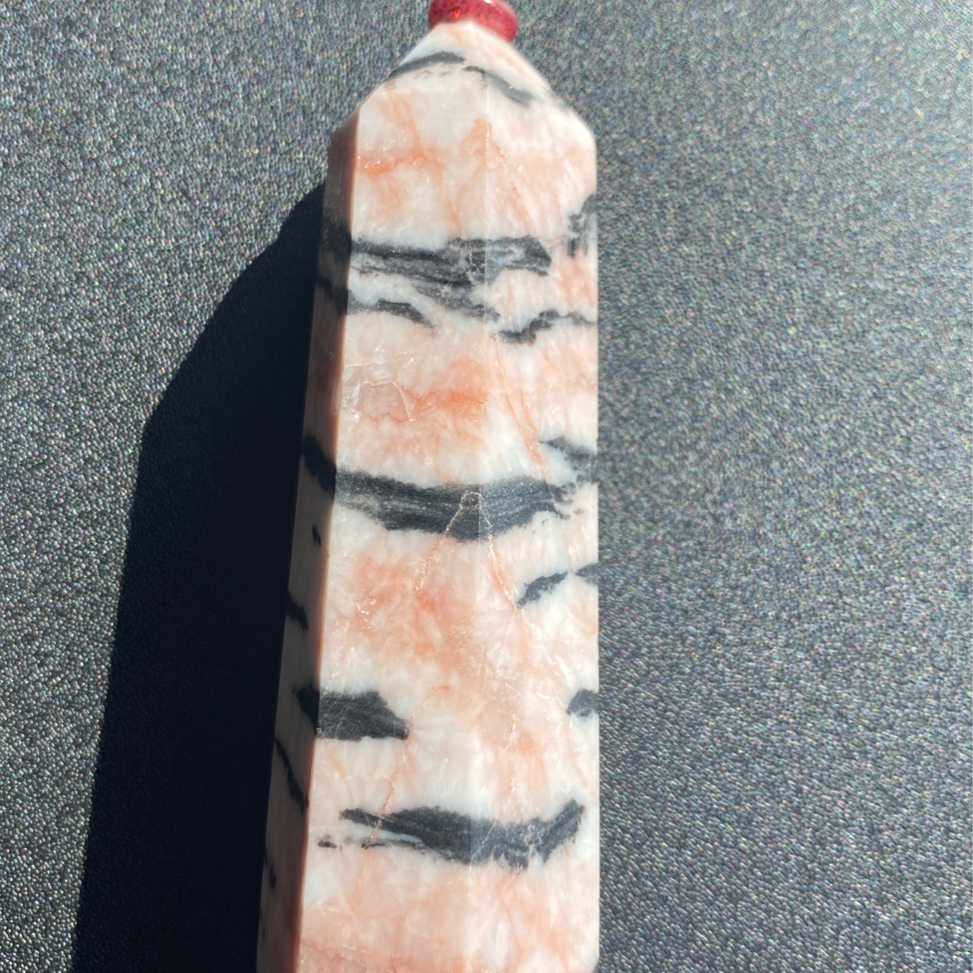 Pink Zebra Jasper Tower