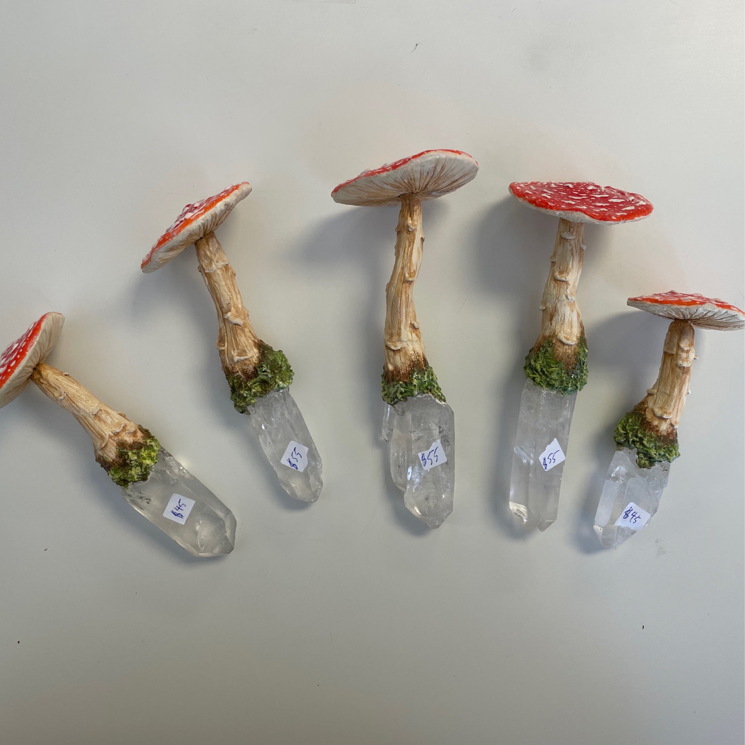 SK Clear Quartz Mushroom Wand