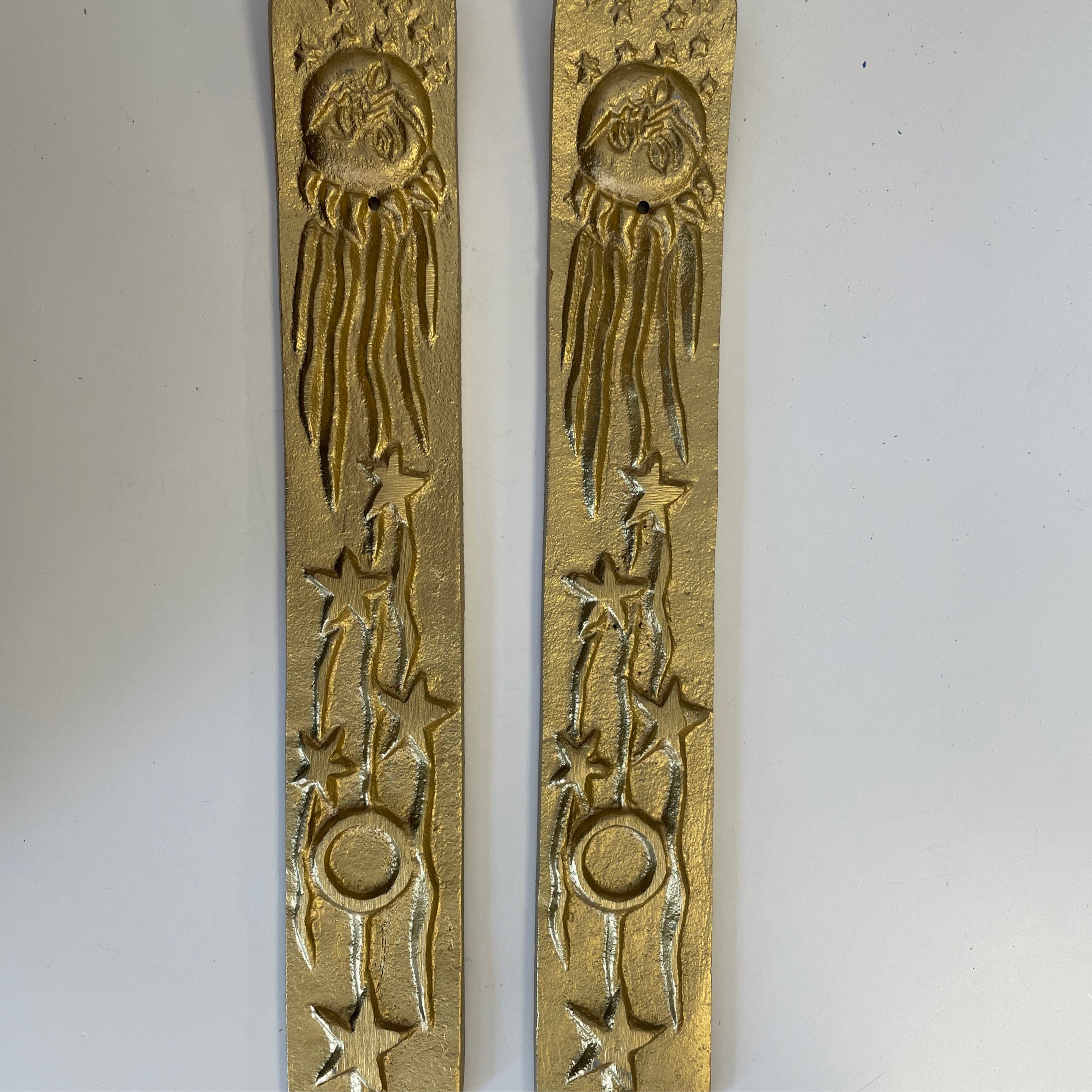 Gold Moon/Sun/Star Incense Burner