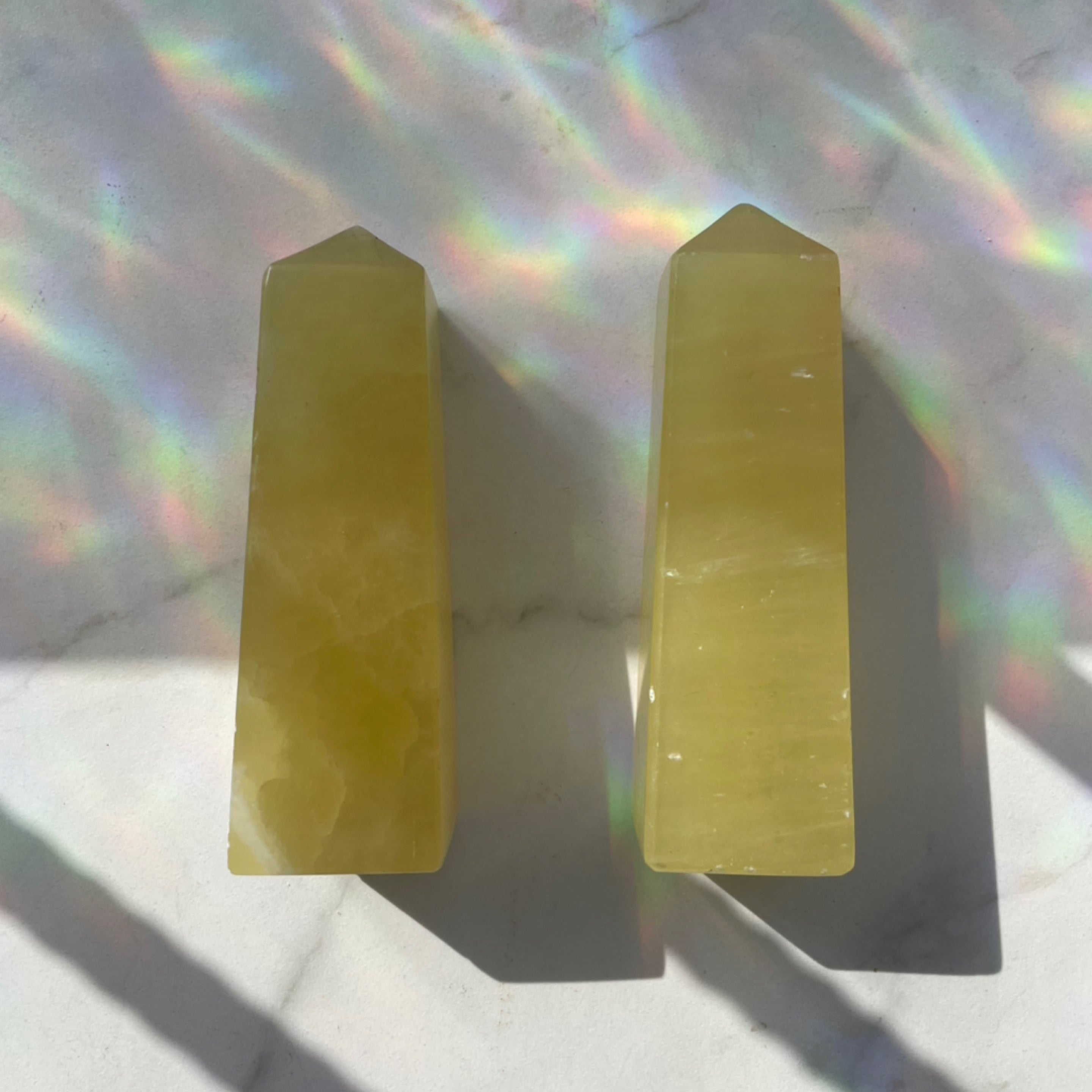 Yellow (Lemon) Calcite Towers