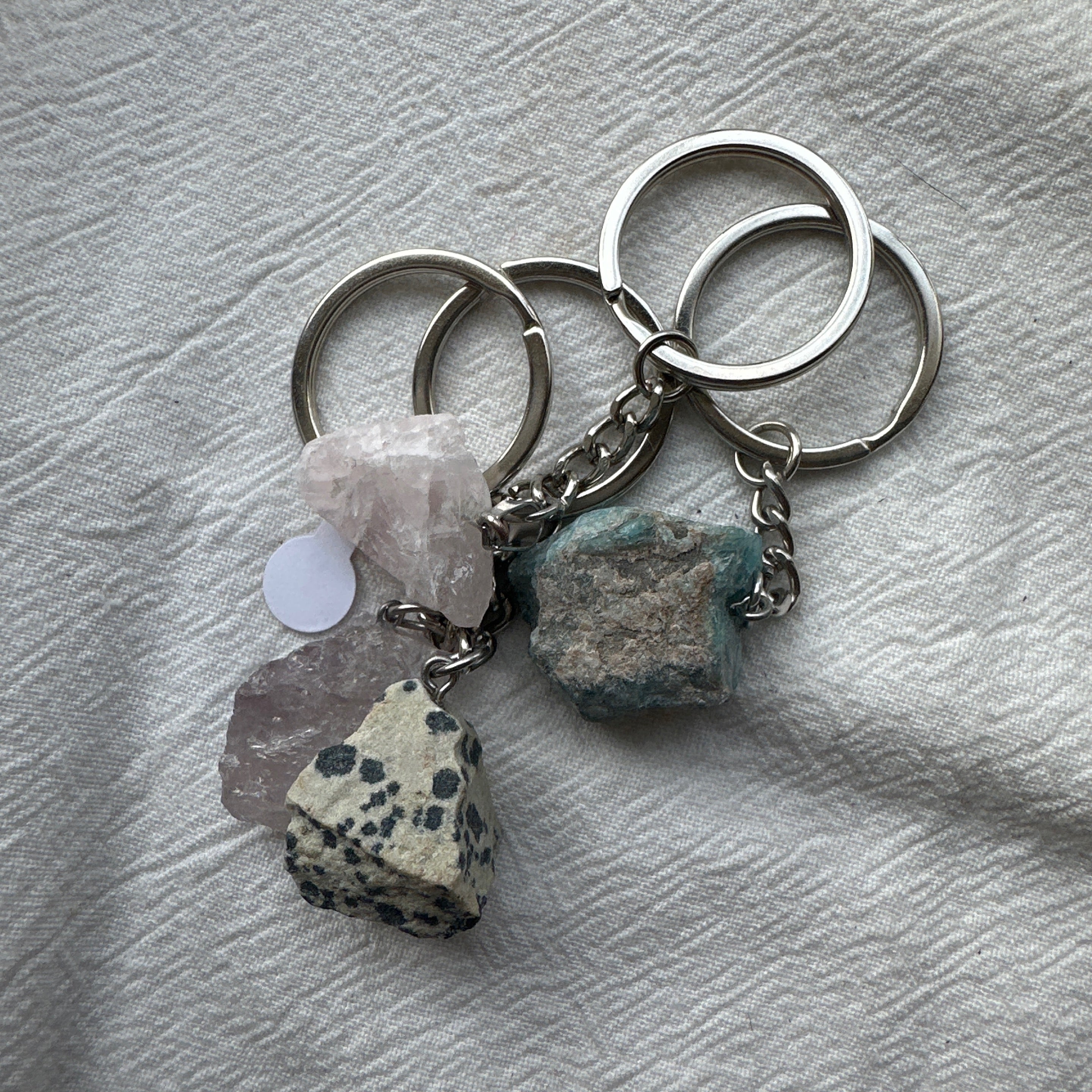 Raw Crystal Keychain
