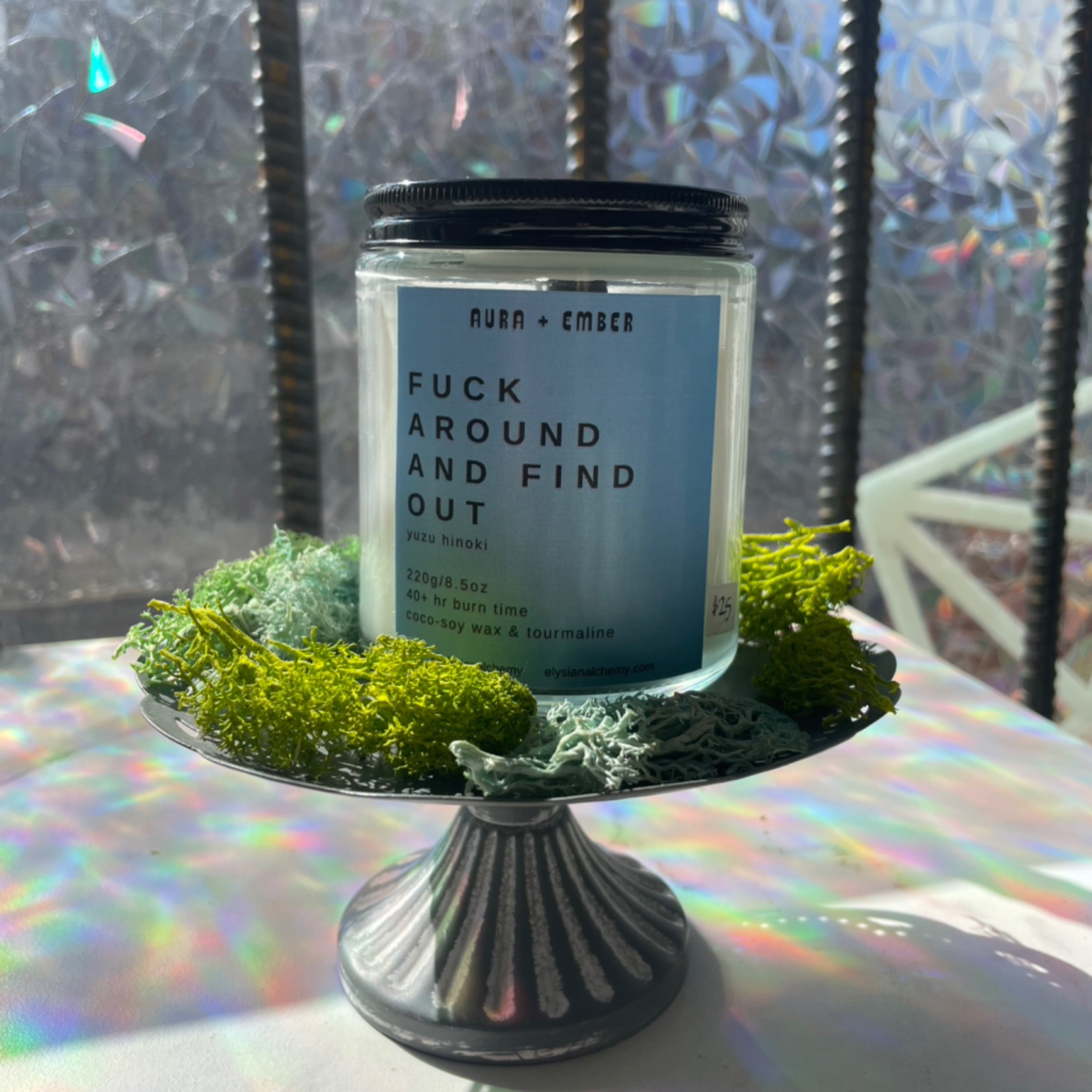 Fuck Around & Find Out Candle - Aura & Ember