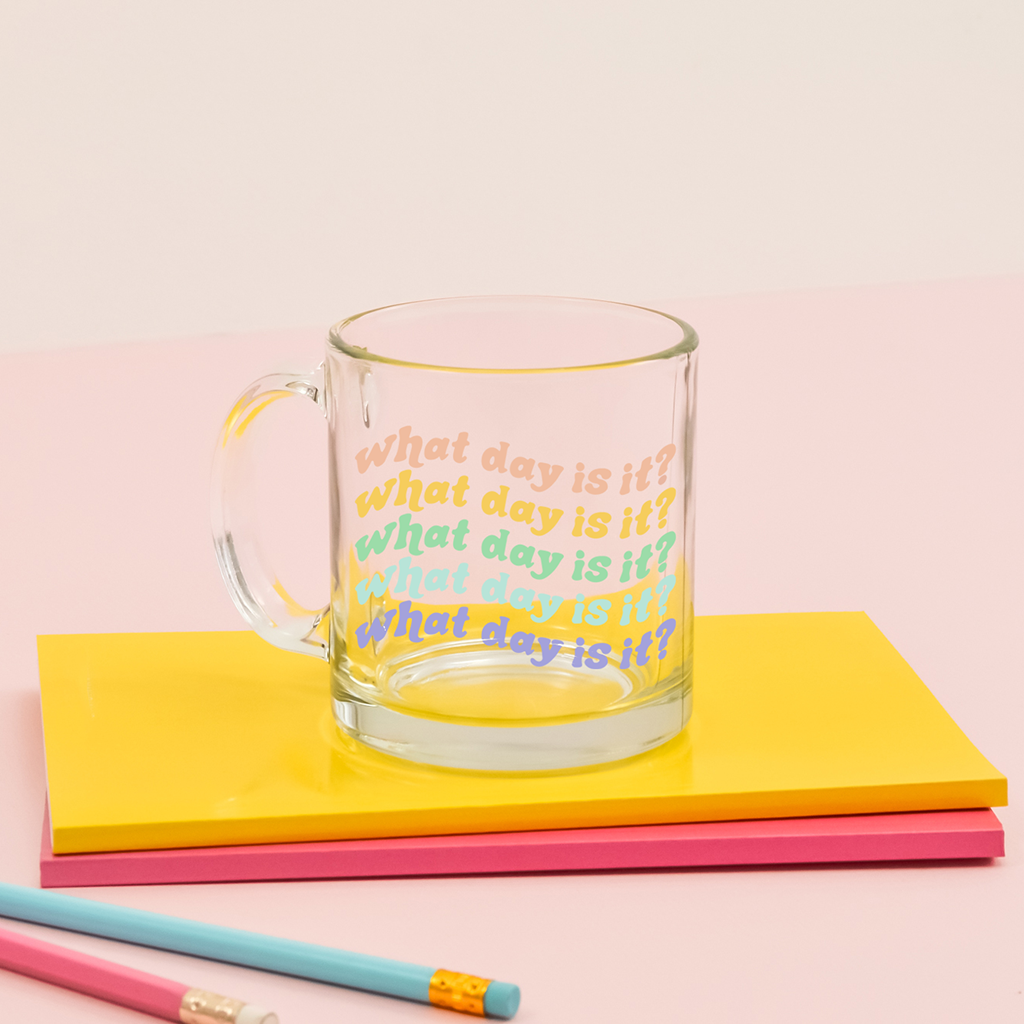 Glass Mug: Shit. Fuck. Damn.