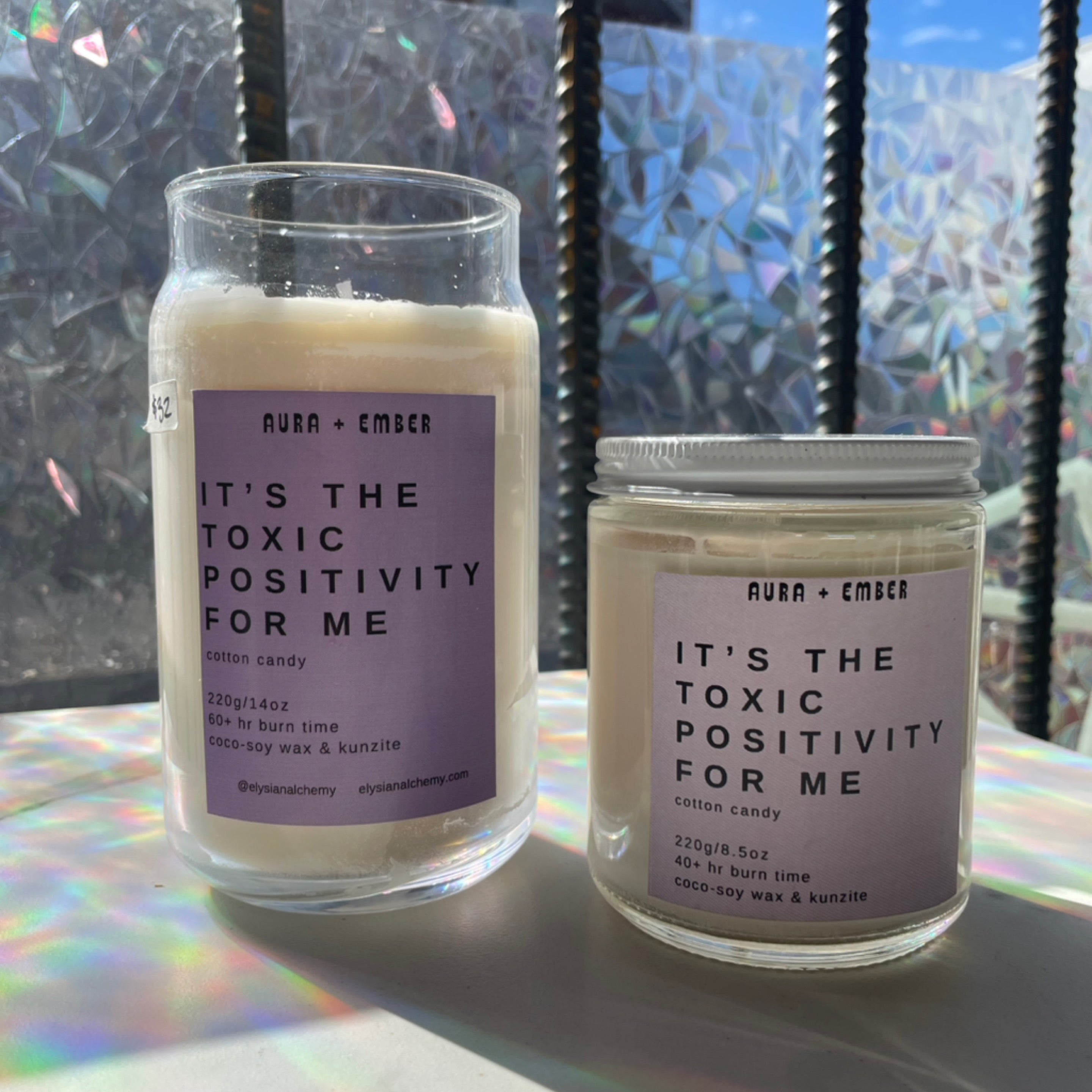 It’s The Toxic Positivity For Me Candle - Aura & Ember