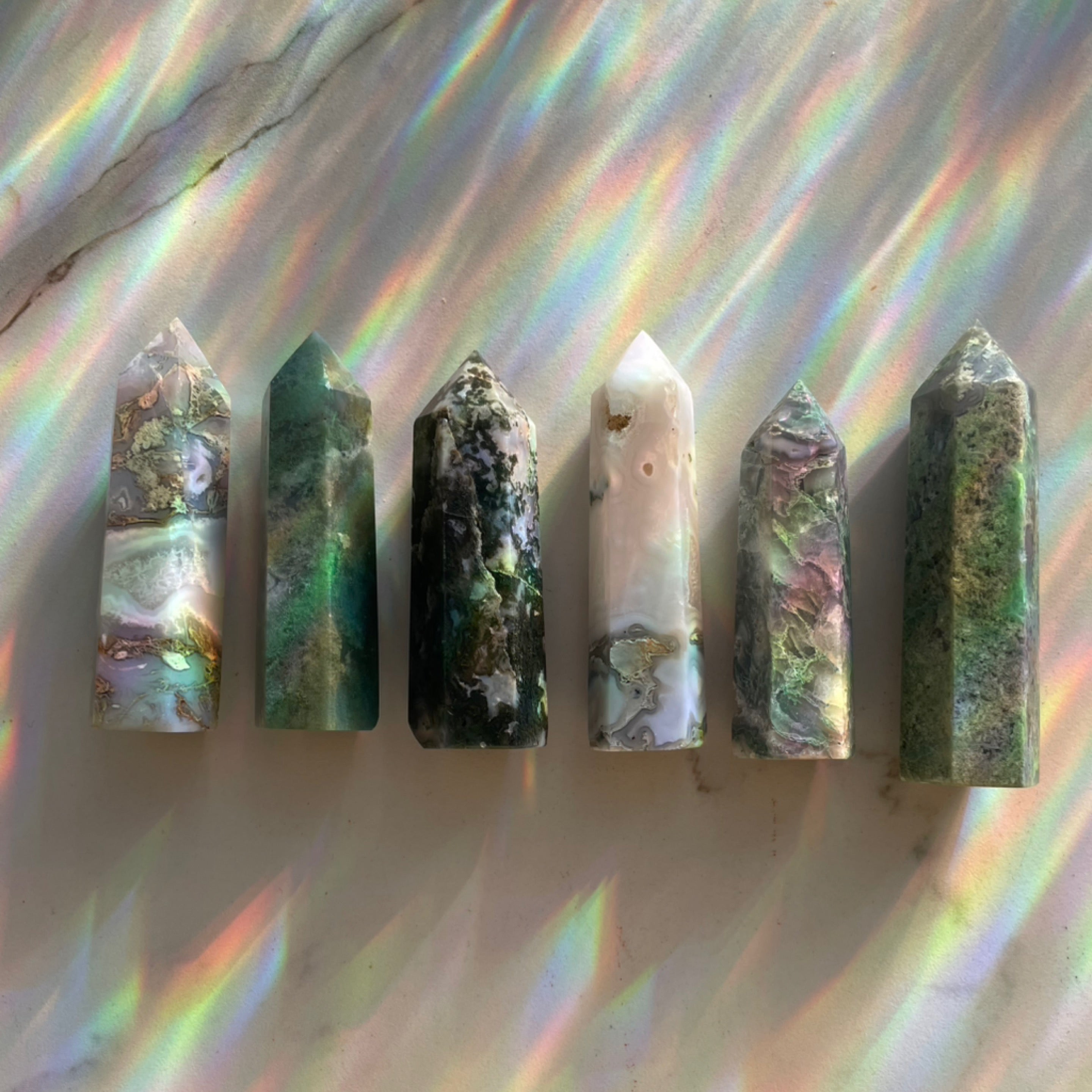 Moss Agate Towers