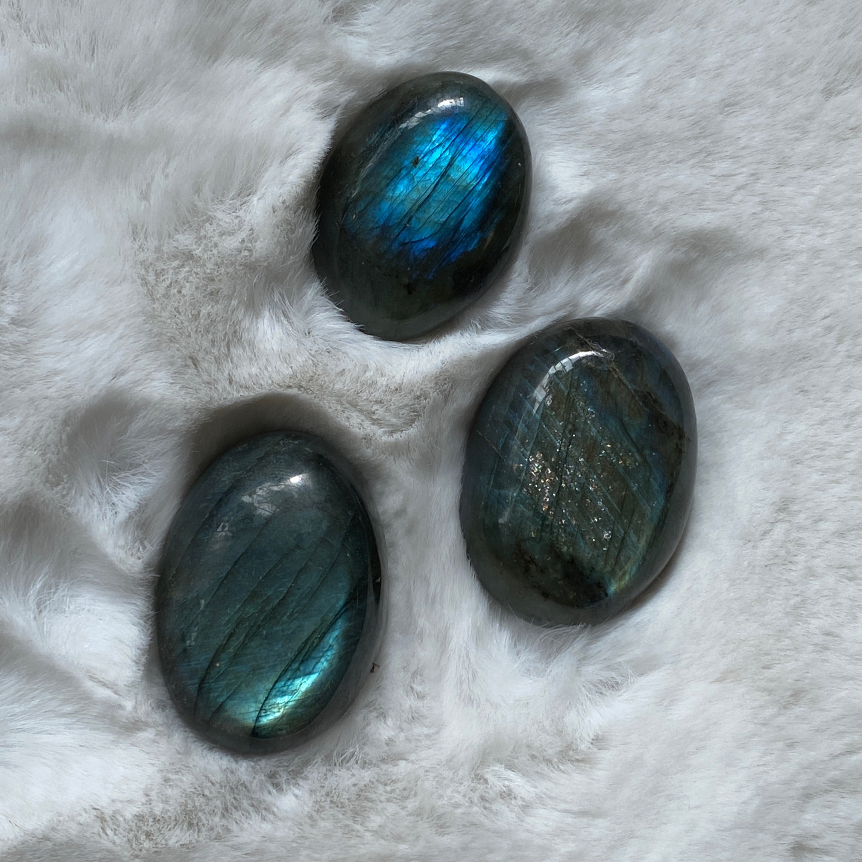 Labradorite Dark Blue Tumbles Large