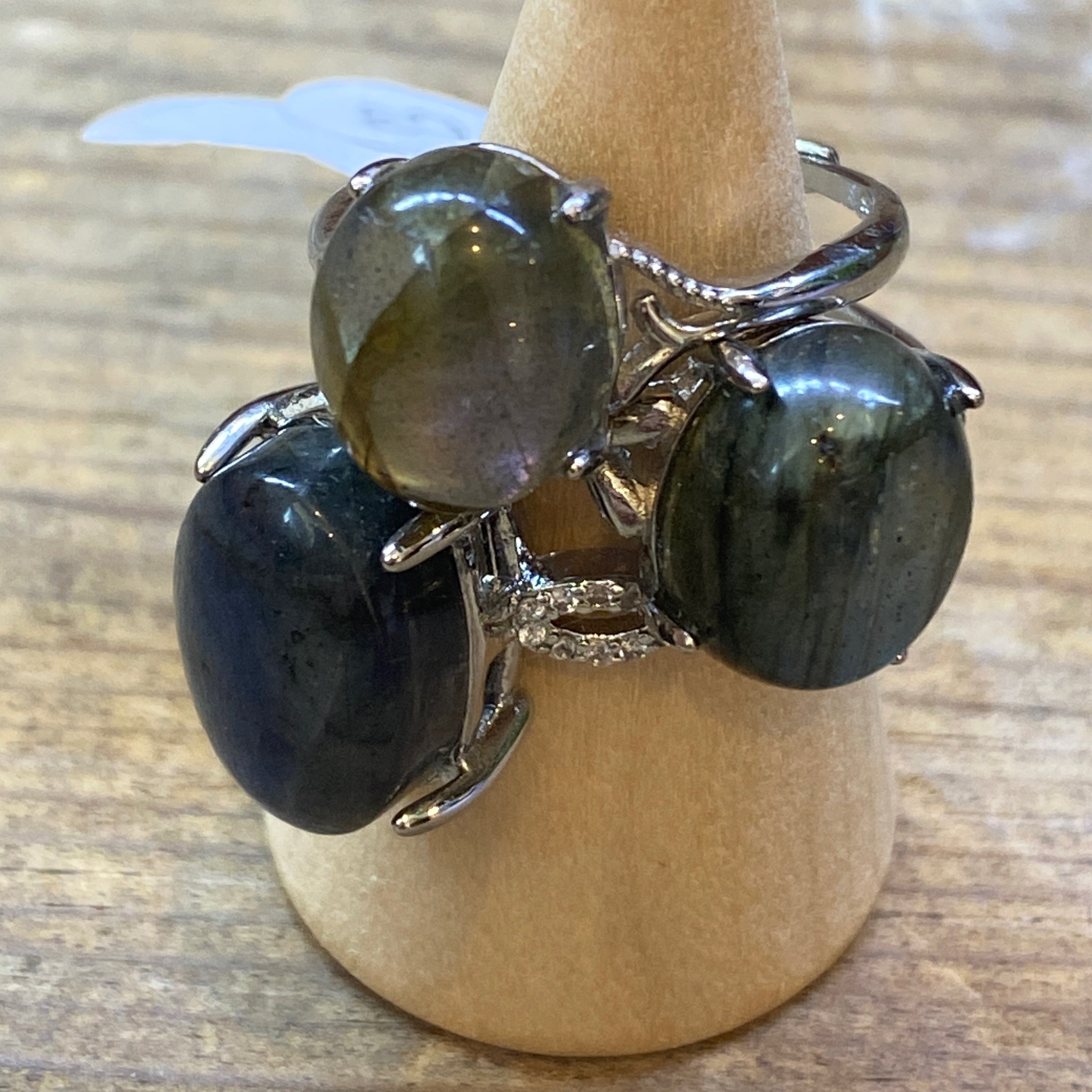 labradorite ring