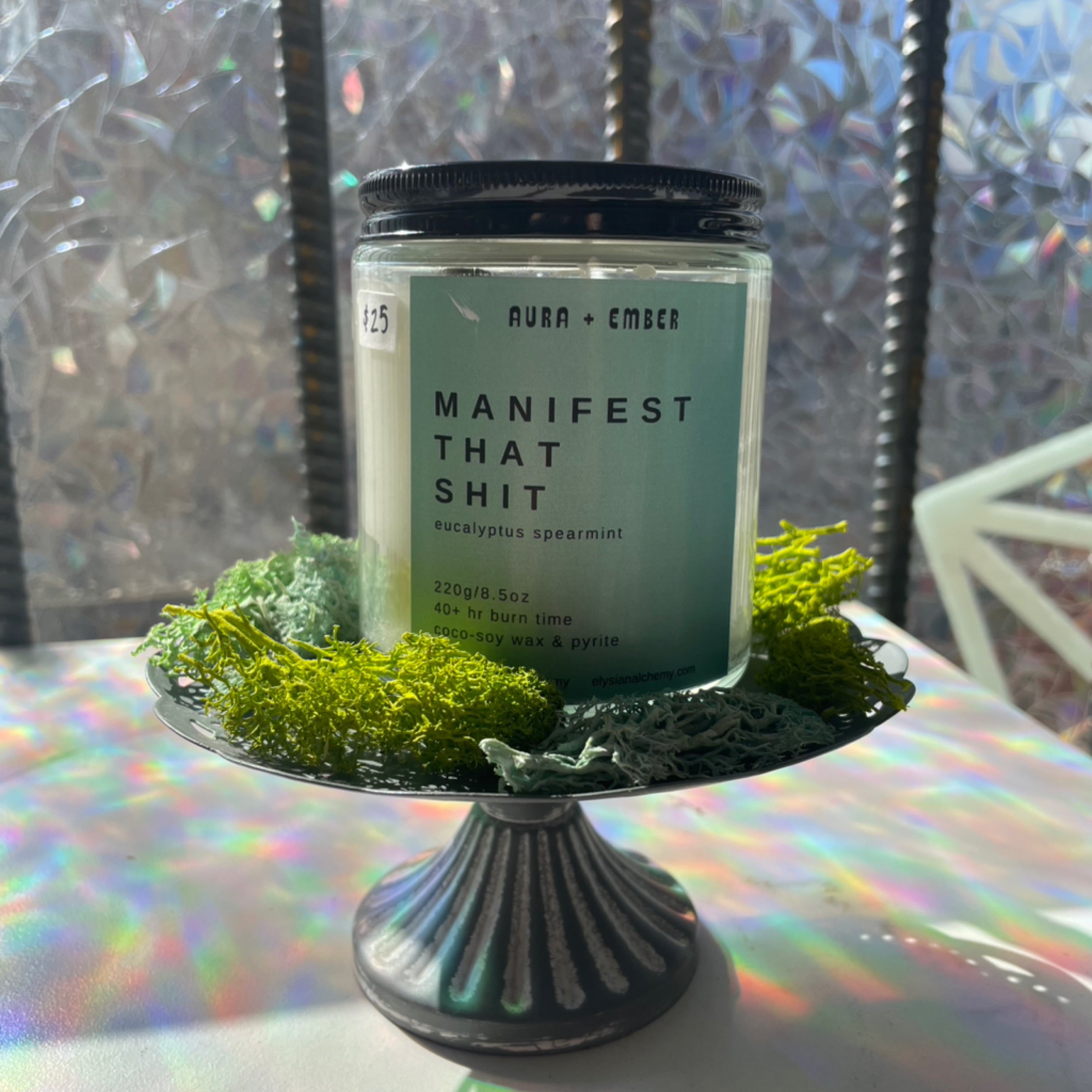 Manifest That Shit Candle - Aura & Ember