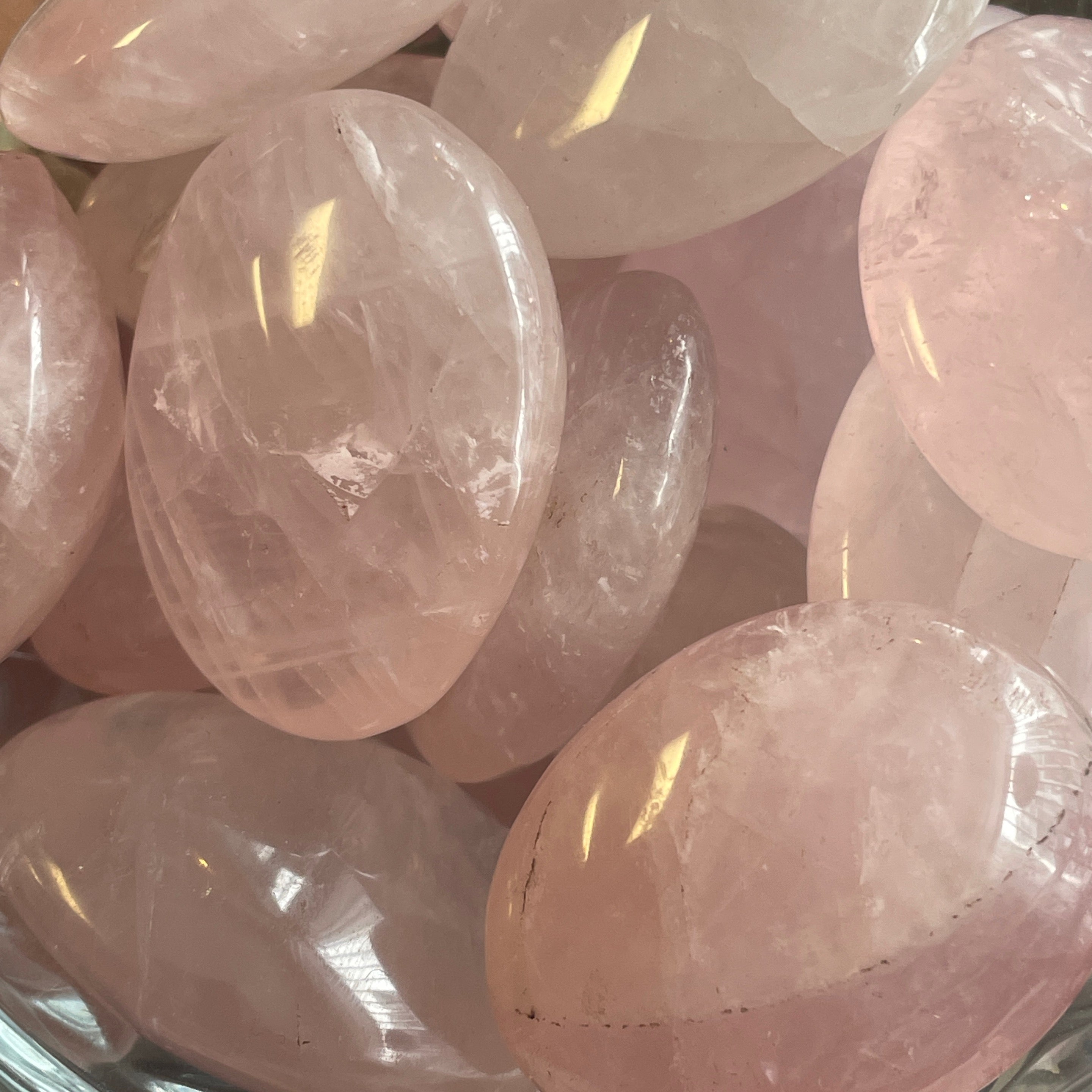 Rose Quartz Palms Small