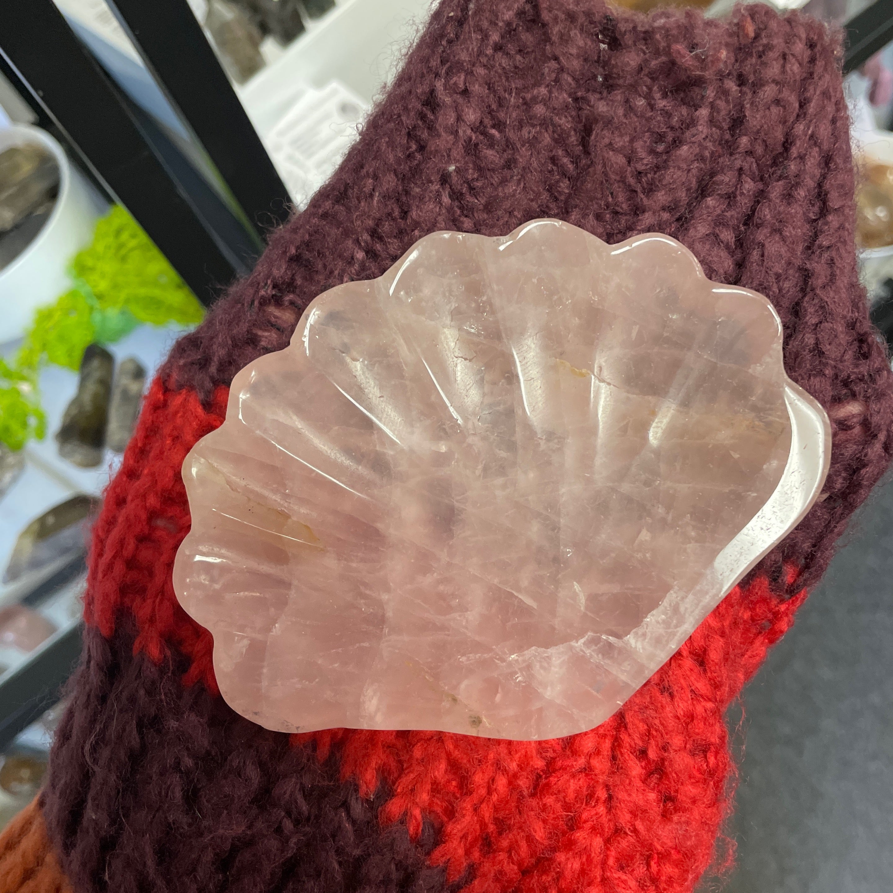 Rose Quartz Shell Bowl