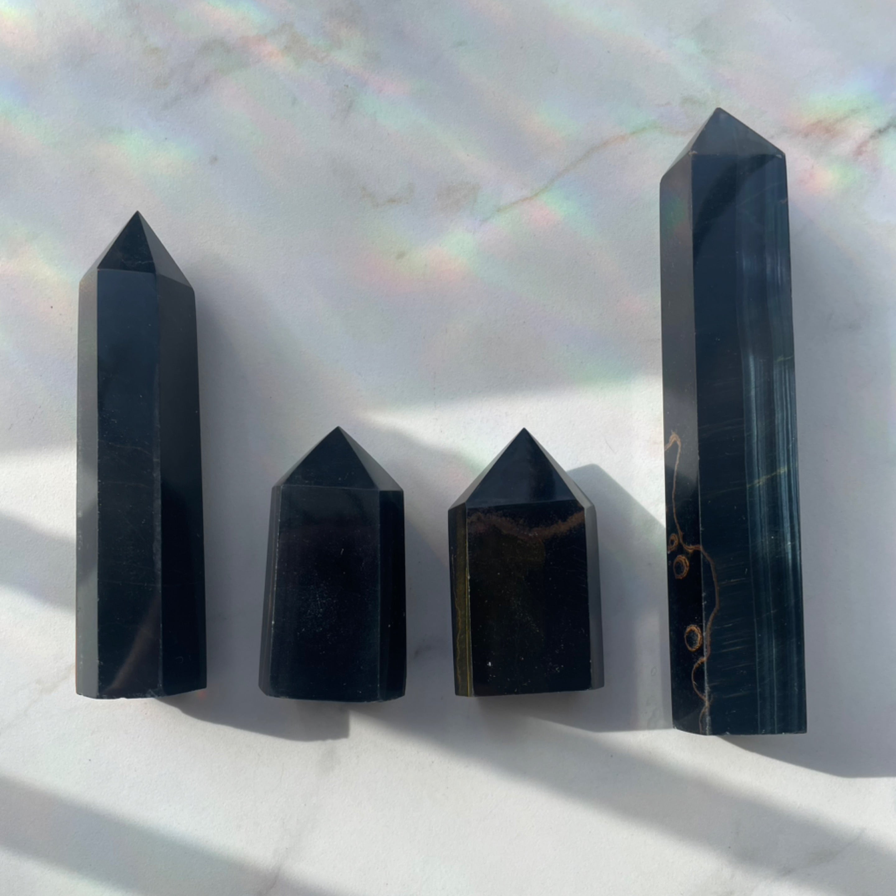 Blue Tiger’s Eye Towers