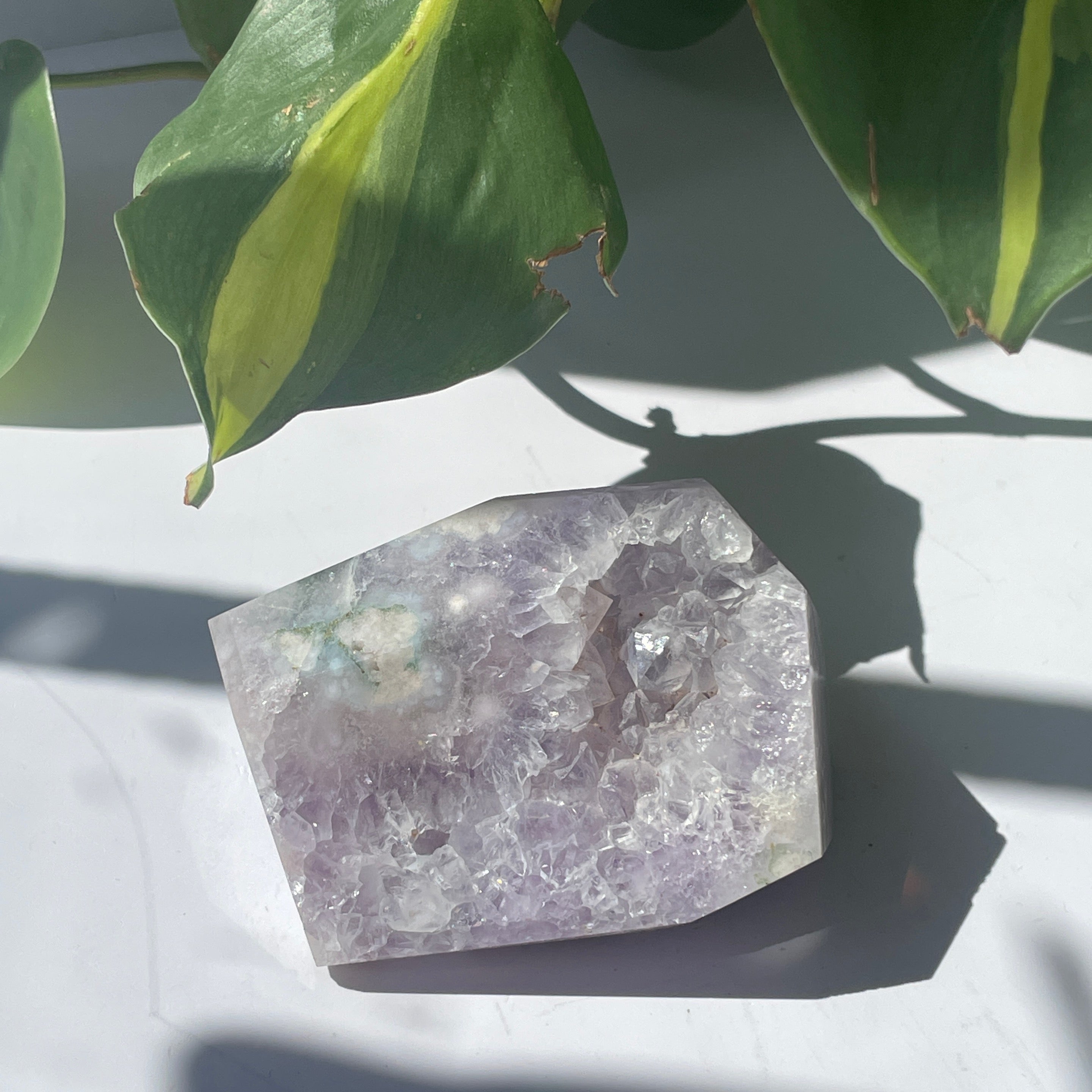 Amethyst Flower Agate Free Form